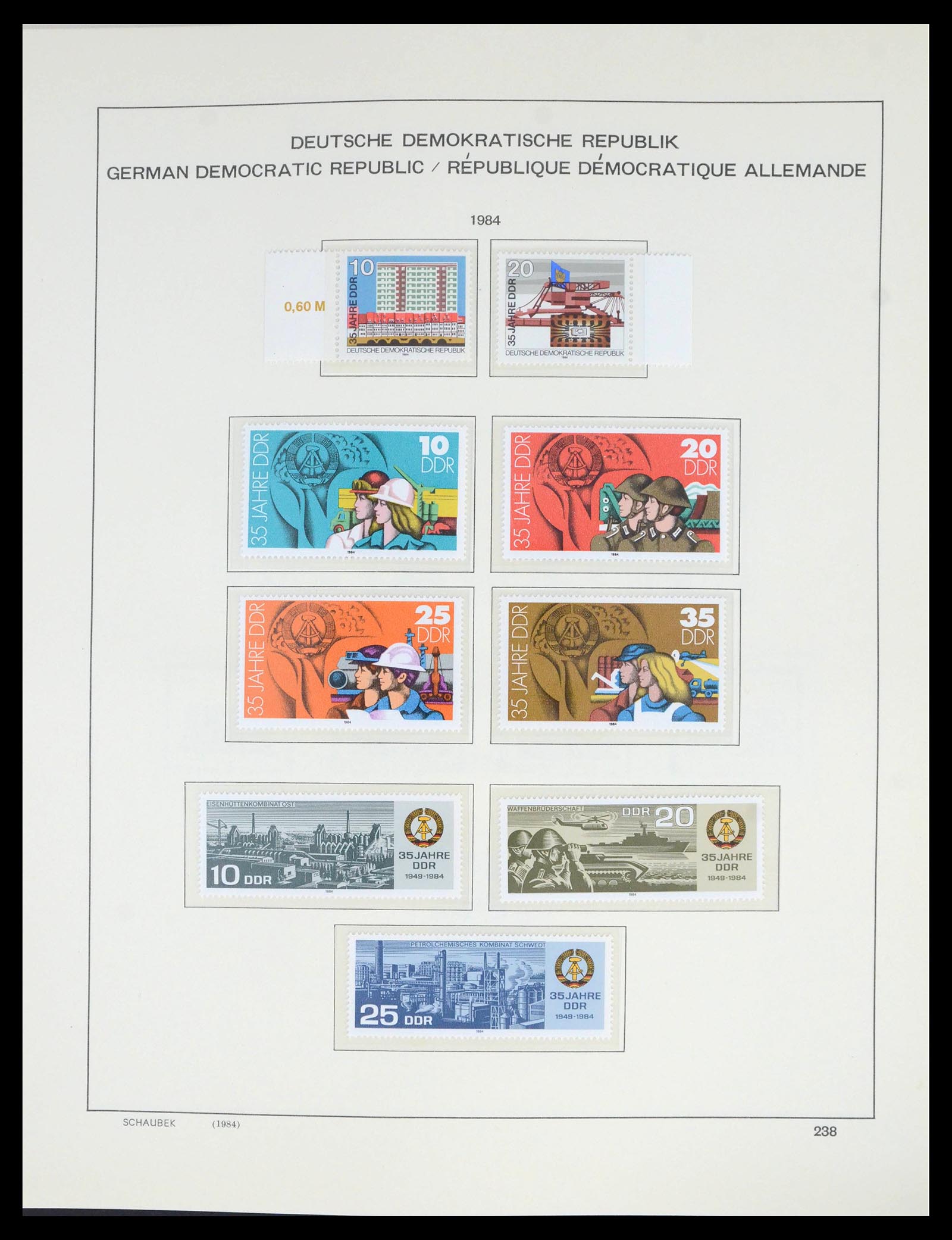 39517 0317 - Stamp collection 39517 GDR 1949-1990.