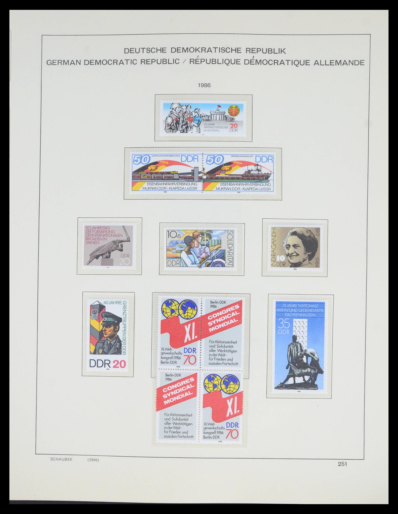 39517 0340 - Stamp collection 39517 GDR 1949-1990.