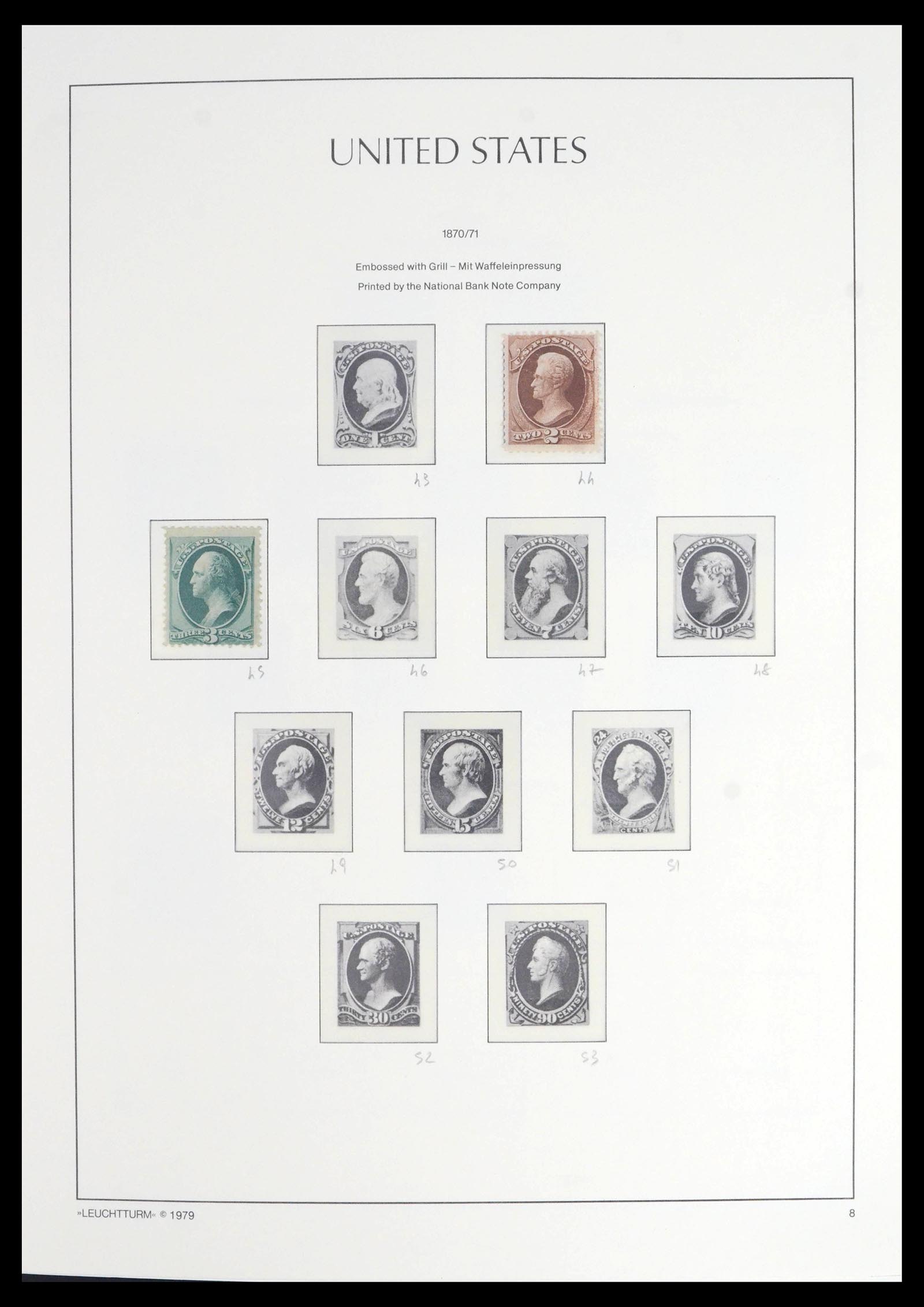 39518 0006 - Stamp collection 39518 USA 1851-1976.