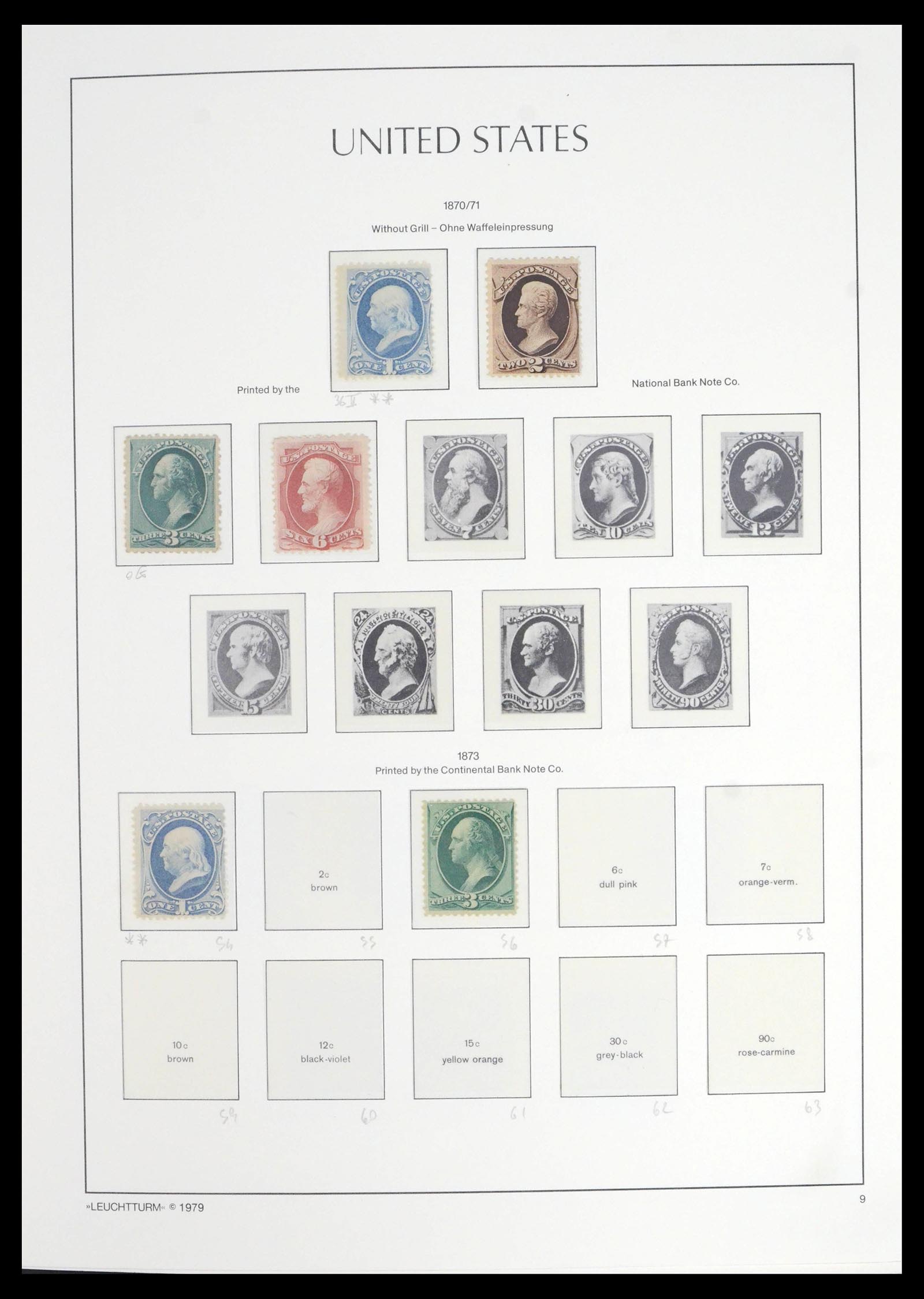 39518 0007 - Stamp collection 39518 USA 1851-1976.