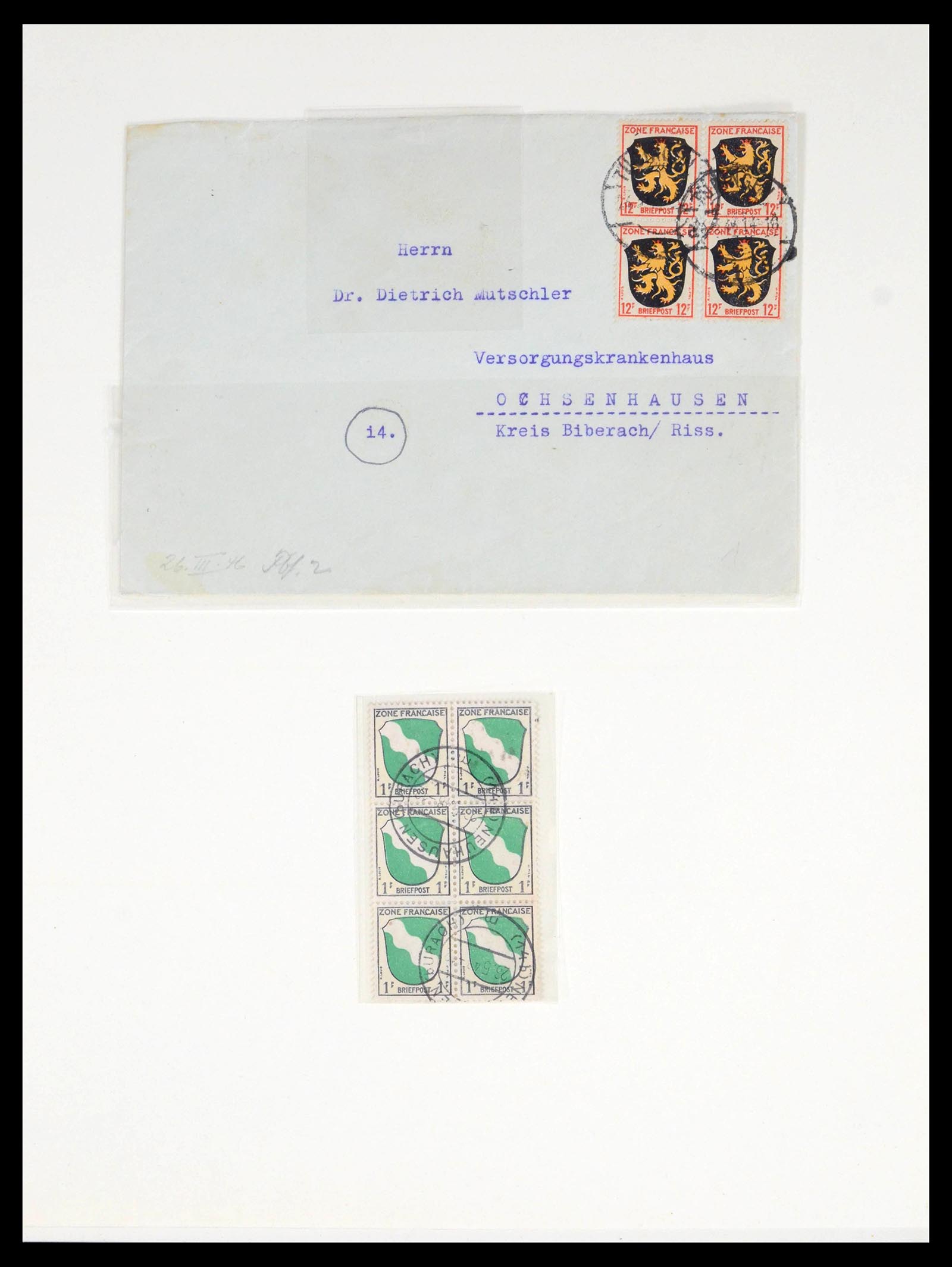 39520 0001 - Stamp collection 39520 German Zones super collection 1945-1949.