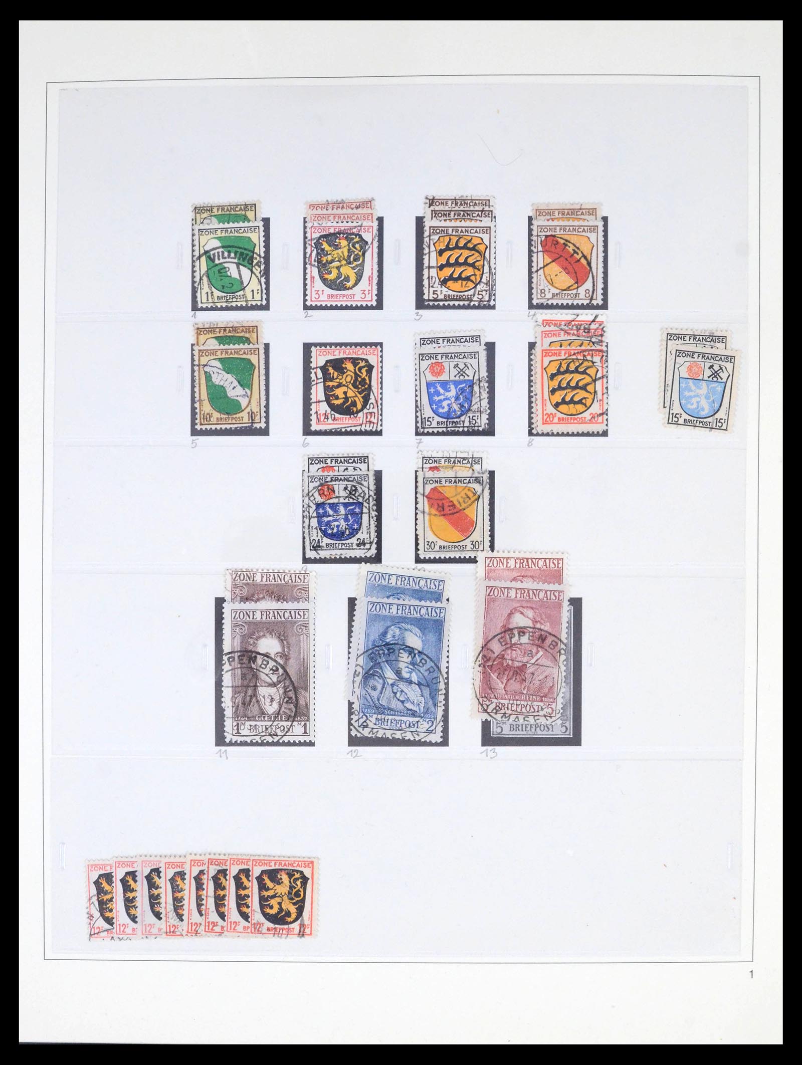 39520 0002 - Stamp collection 39520 German Zones super collection 1945-1949.