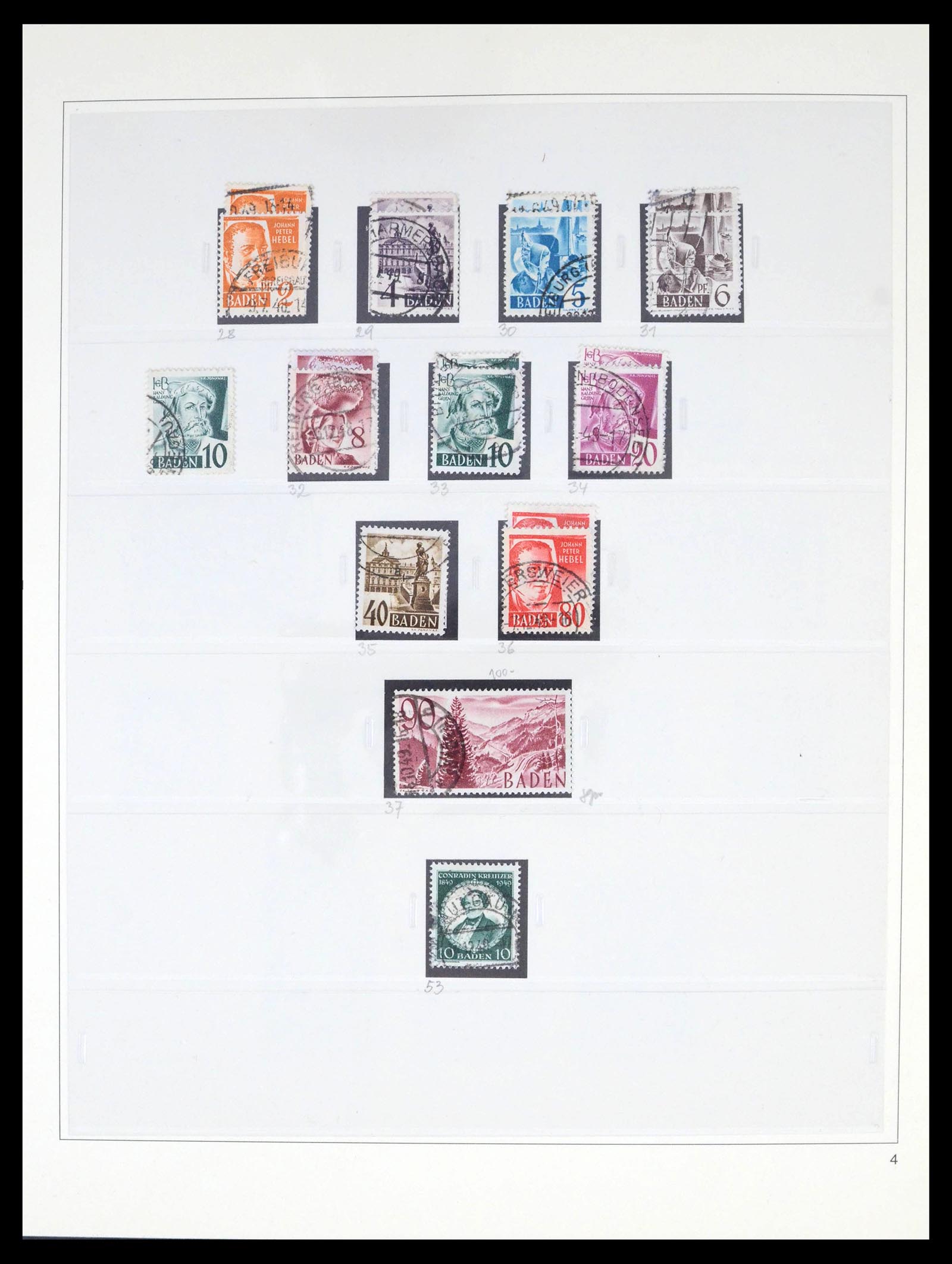 39520 0006 - Stamp collection 39520 German Zones super collection 1945-1949.