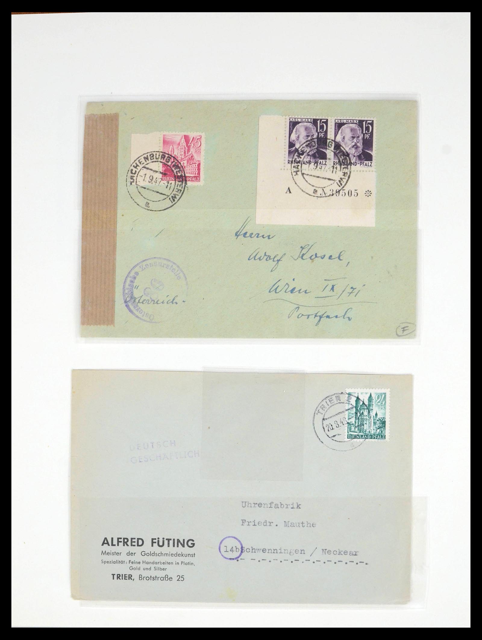 39520 0009 - Stamp collection 39520 German Zones super collection 1945-1949.