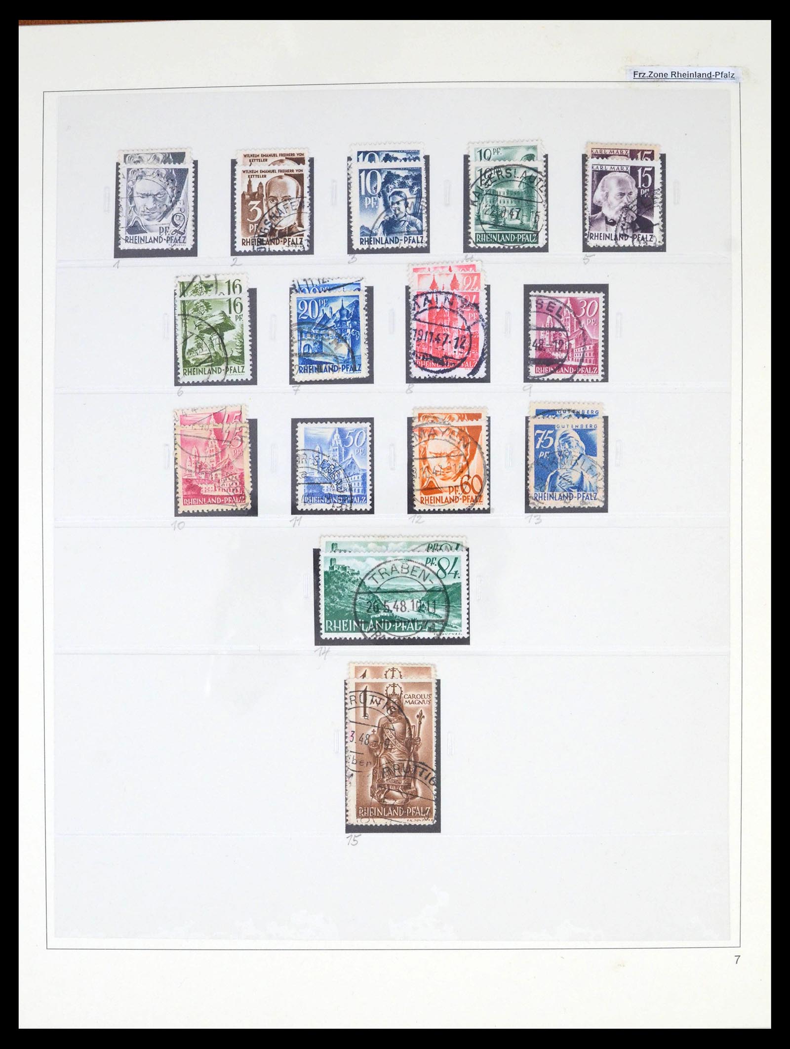 39520 0010 - Stamp collection 39520 German Zones super collection 1945-1949.