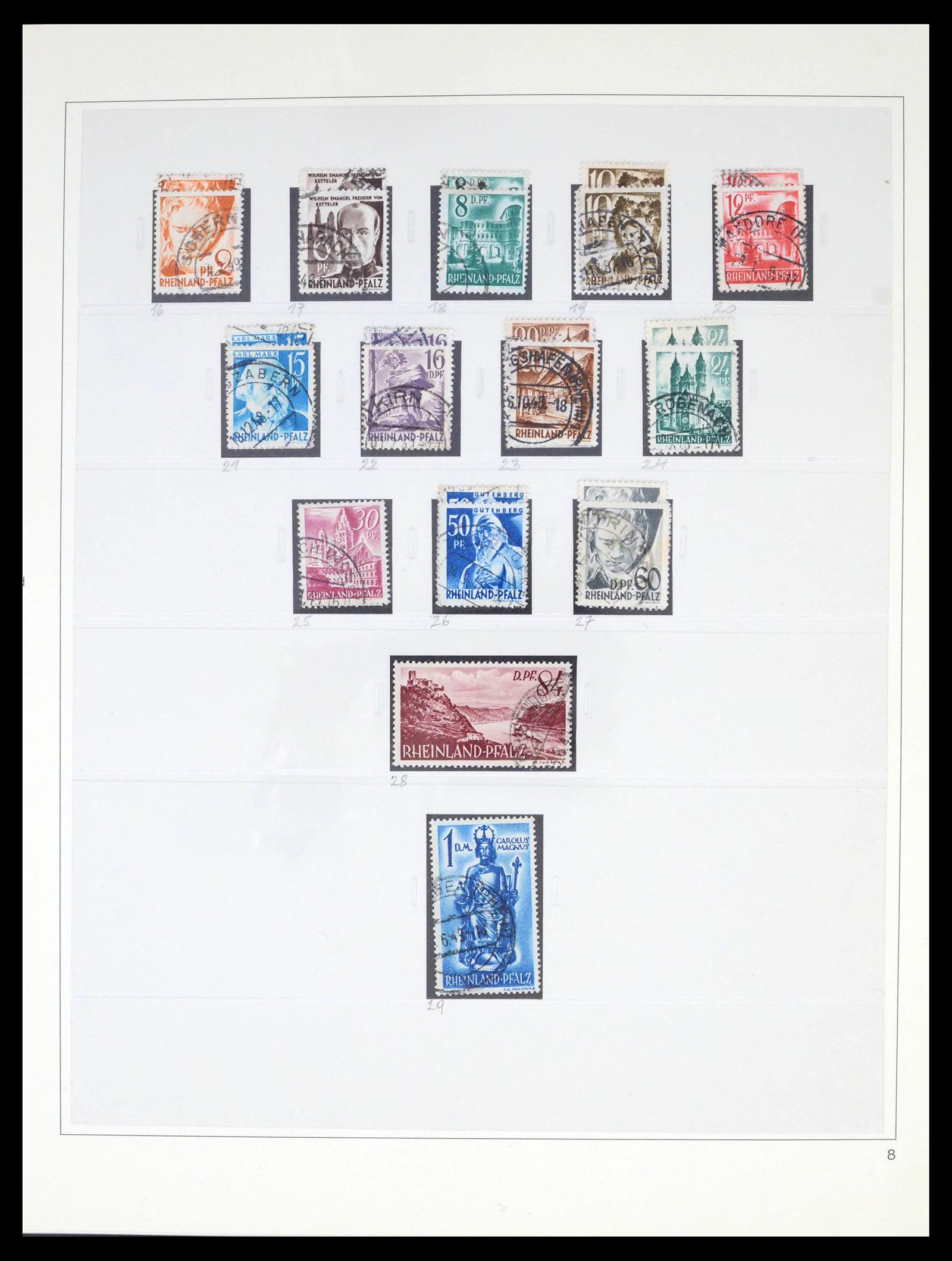 39520 0011 - Stamp collection 39520 German Zones super collection 1945-1949.