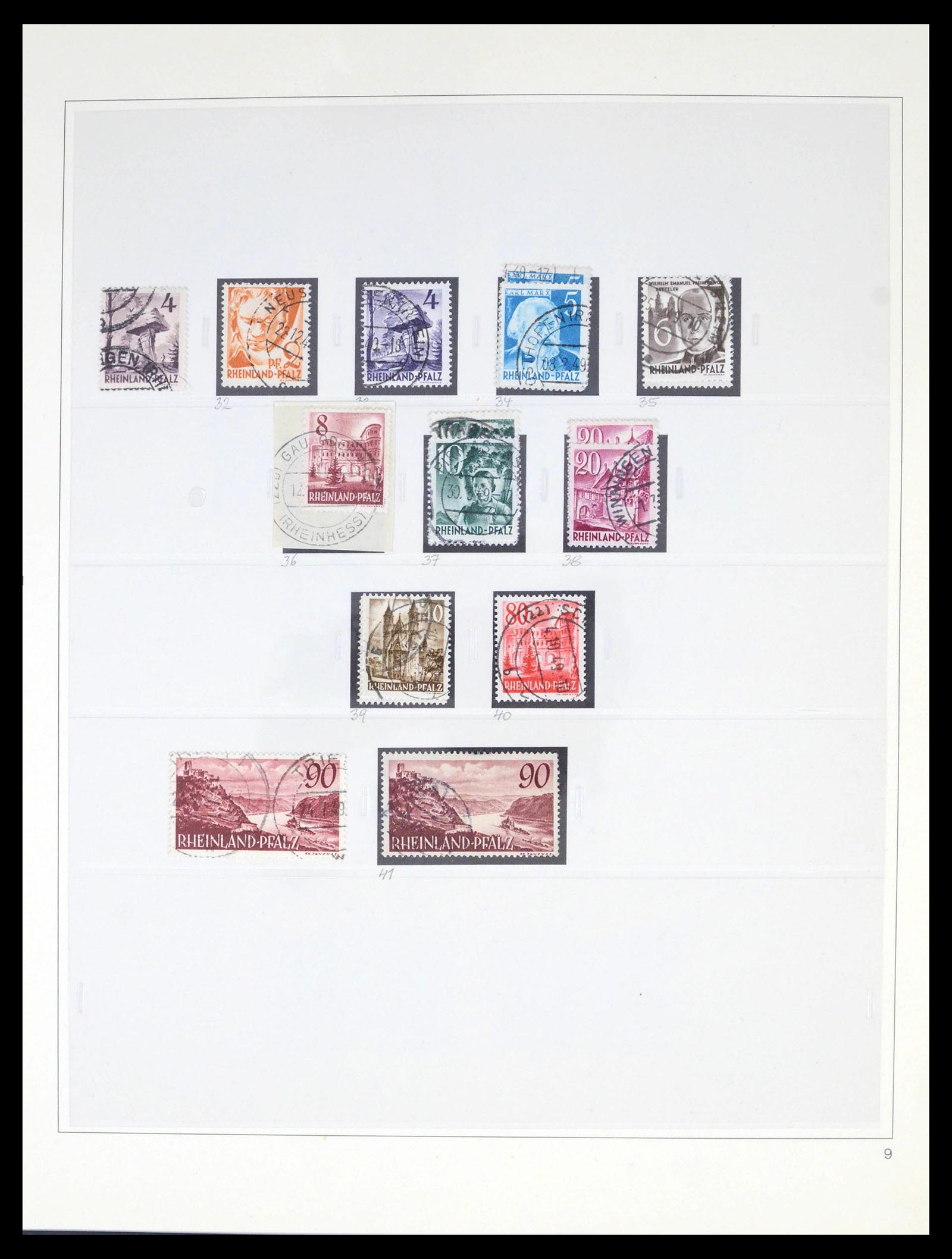 39520 0012 - Stamp collection 39520 German Zones super collection 1945-1949.