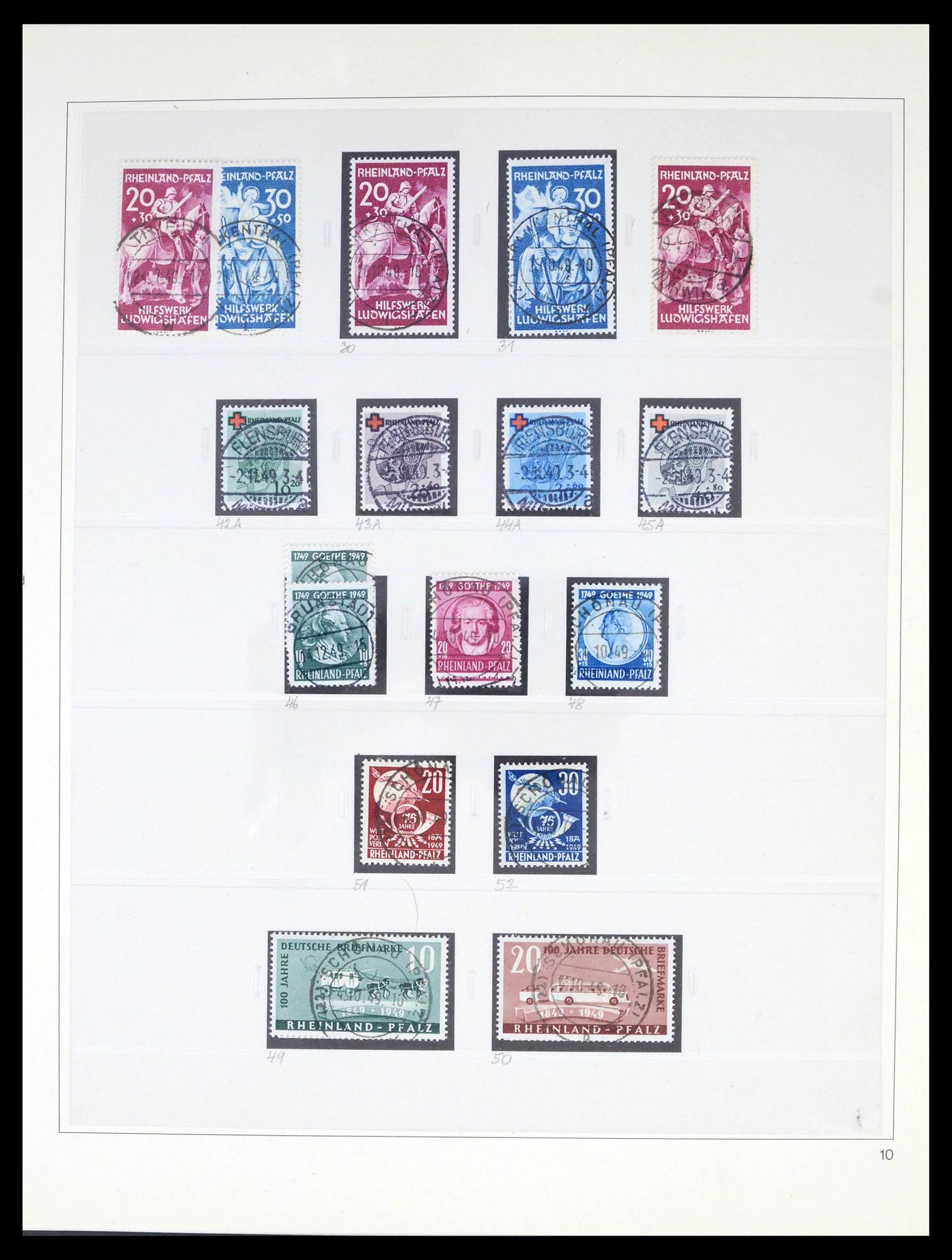 39520 0013 - Stamp collection 39520 German Zones super collection 1945-1949.