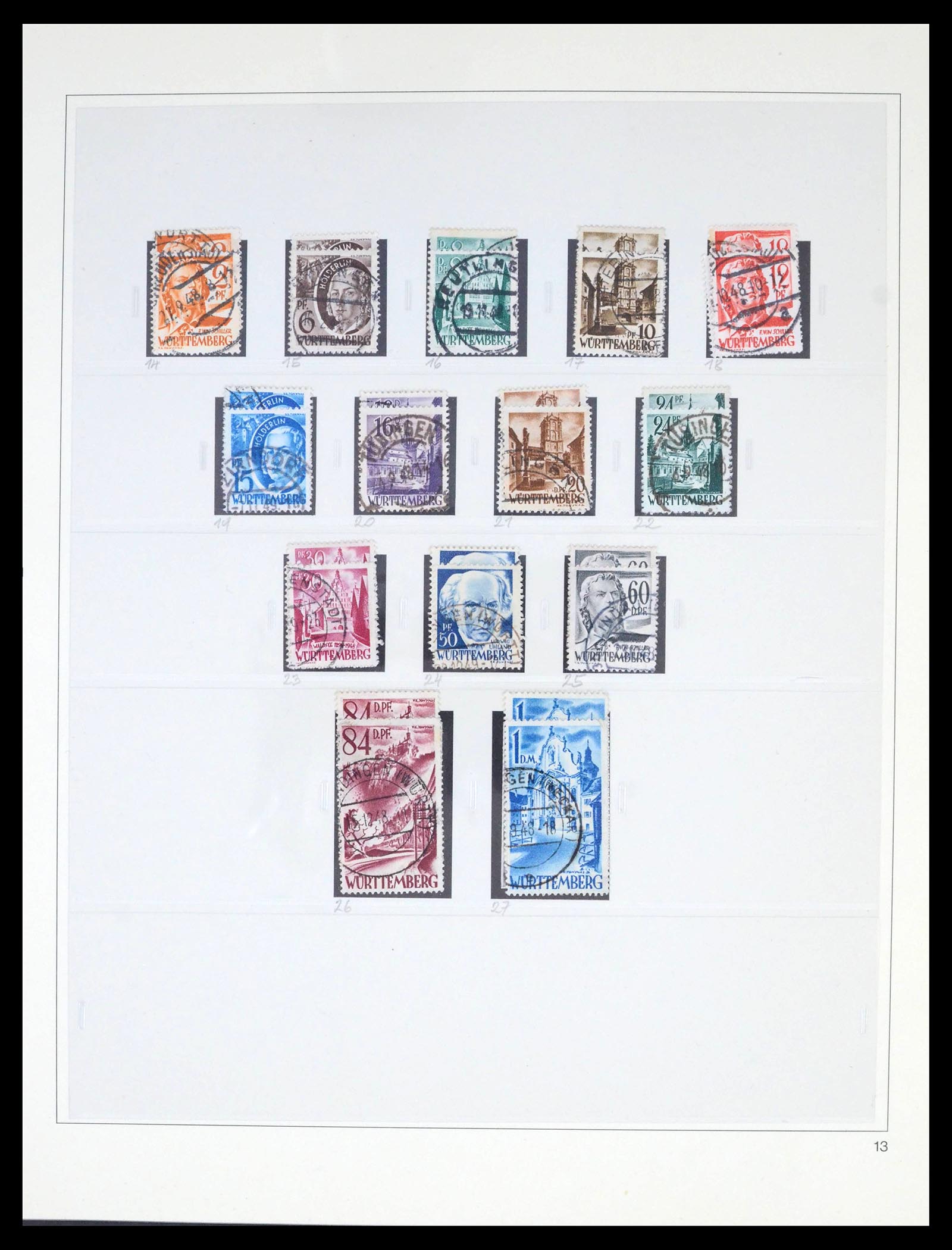 39520 0017 - Stamp collection 39520 German Zones super collection 1945-1949.