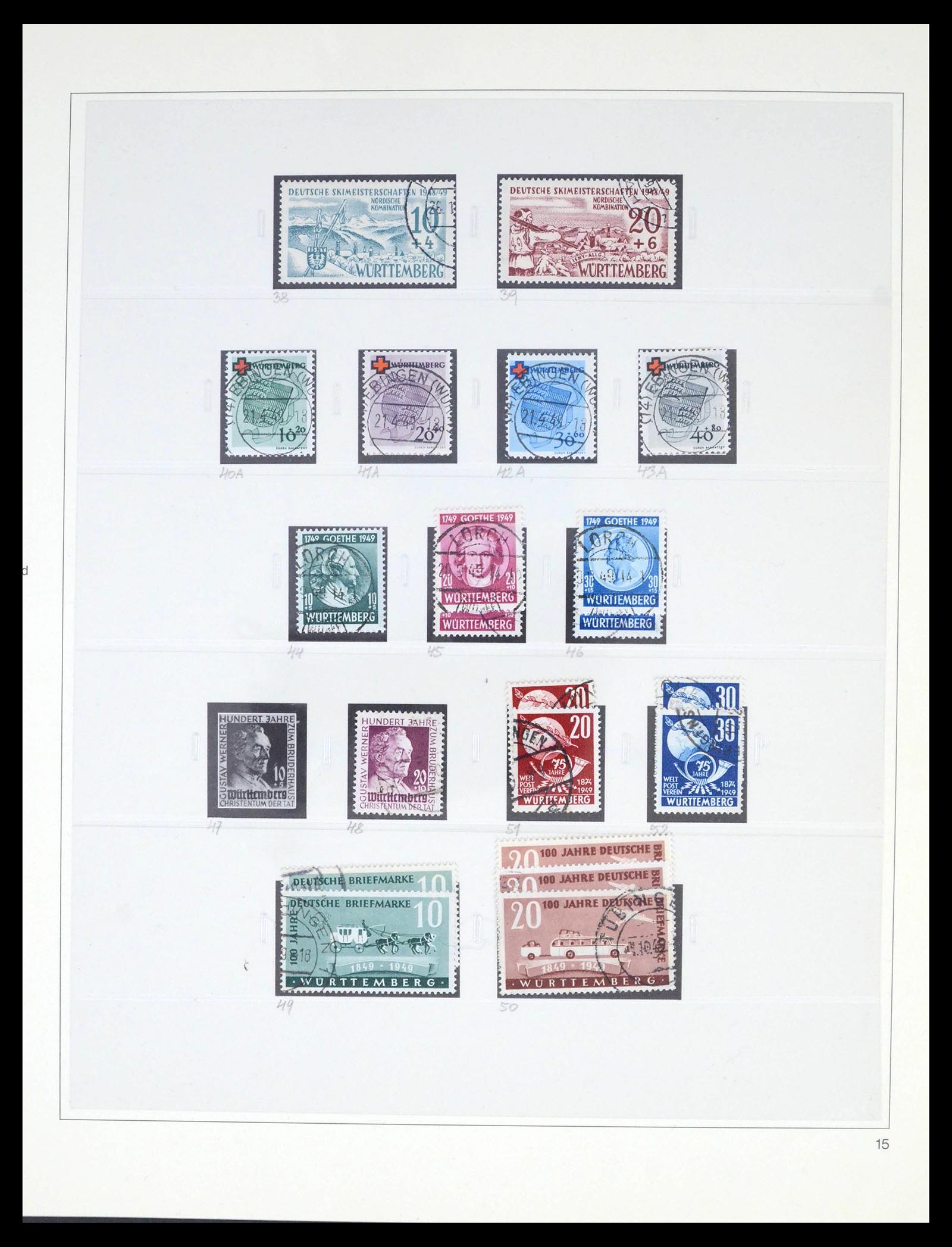 39520 0019 - Stamp collection 39520 German Zones super collection 1945-1949.