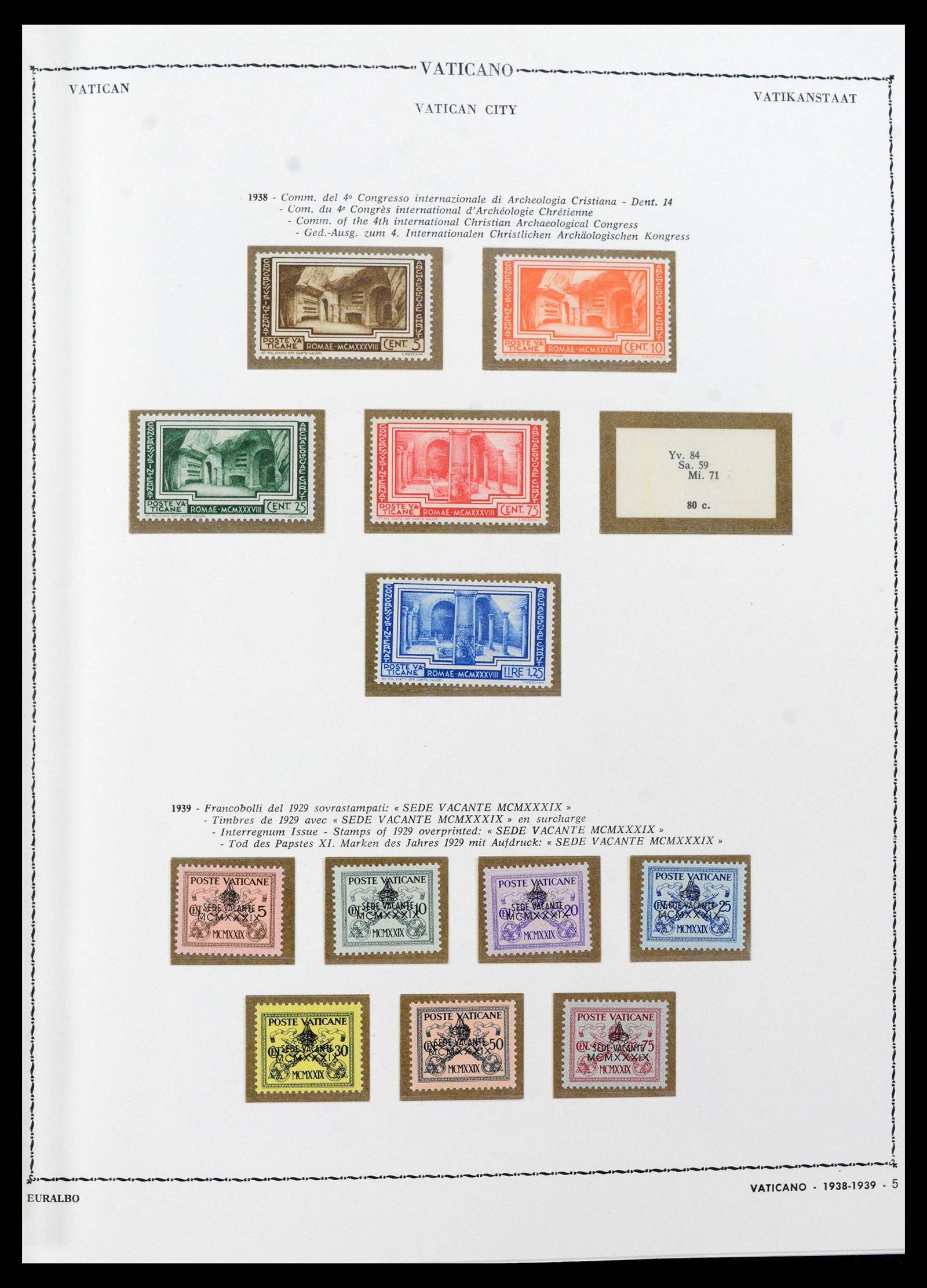 39529 0005 - Stamp collection 39529 Vatican 1929-1972.