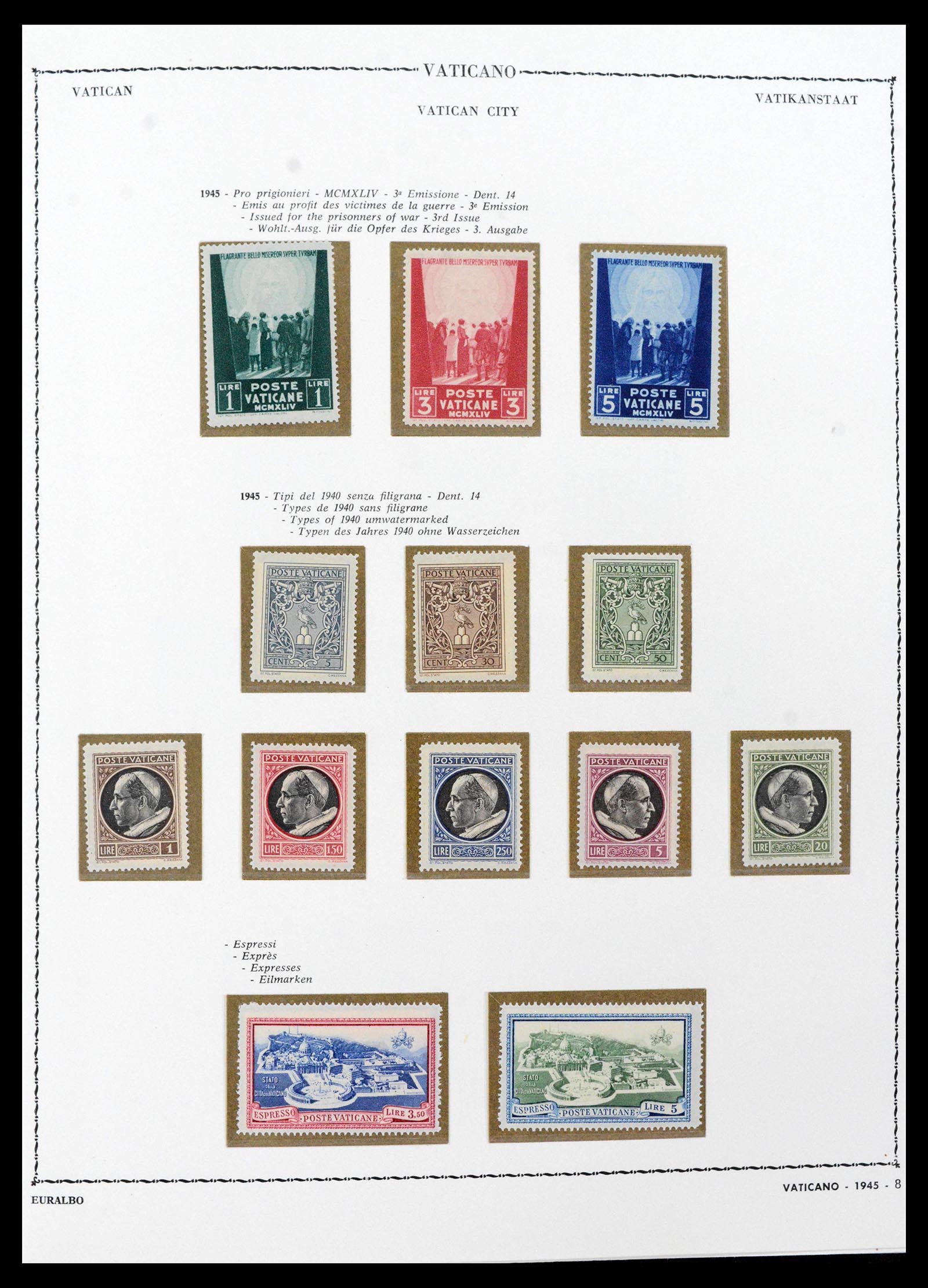 39529 0008 - Stamp collection 39529 Vatican 1929-1972.