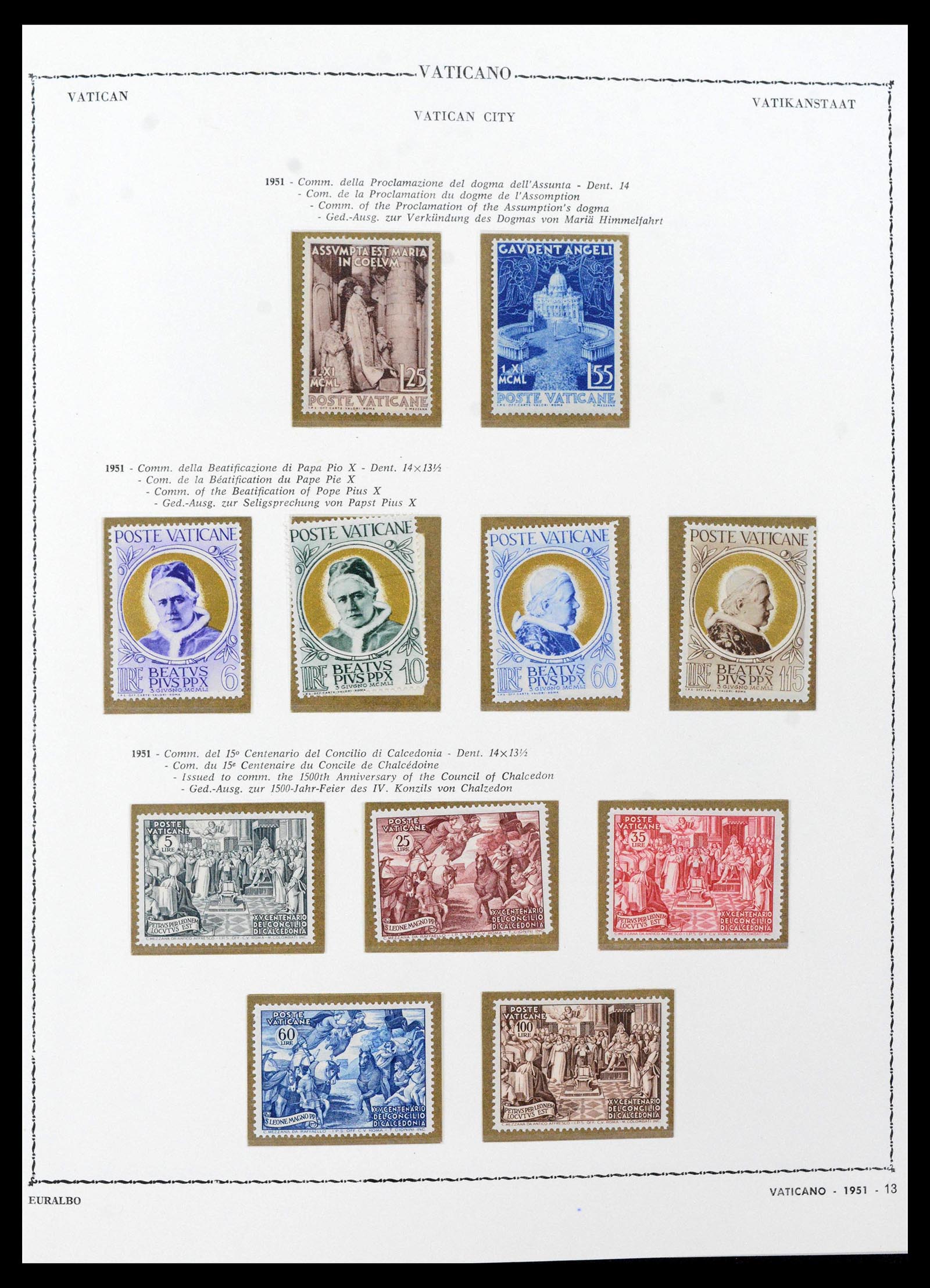 39529 0013 - Stamp collection 39529 Vatican 1929-1972.