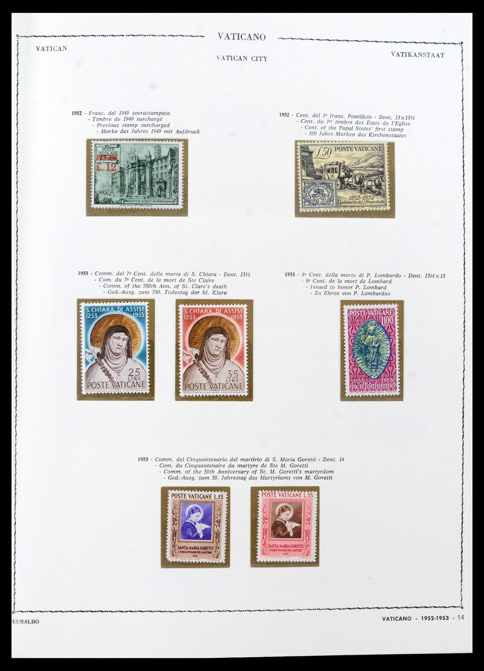 39529 0014 - Stamp collection 39529 Vatican 1929-1972.