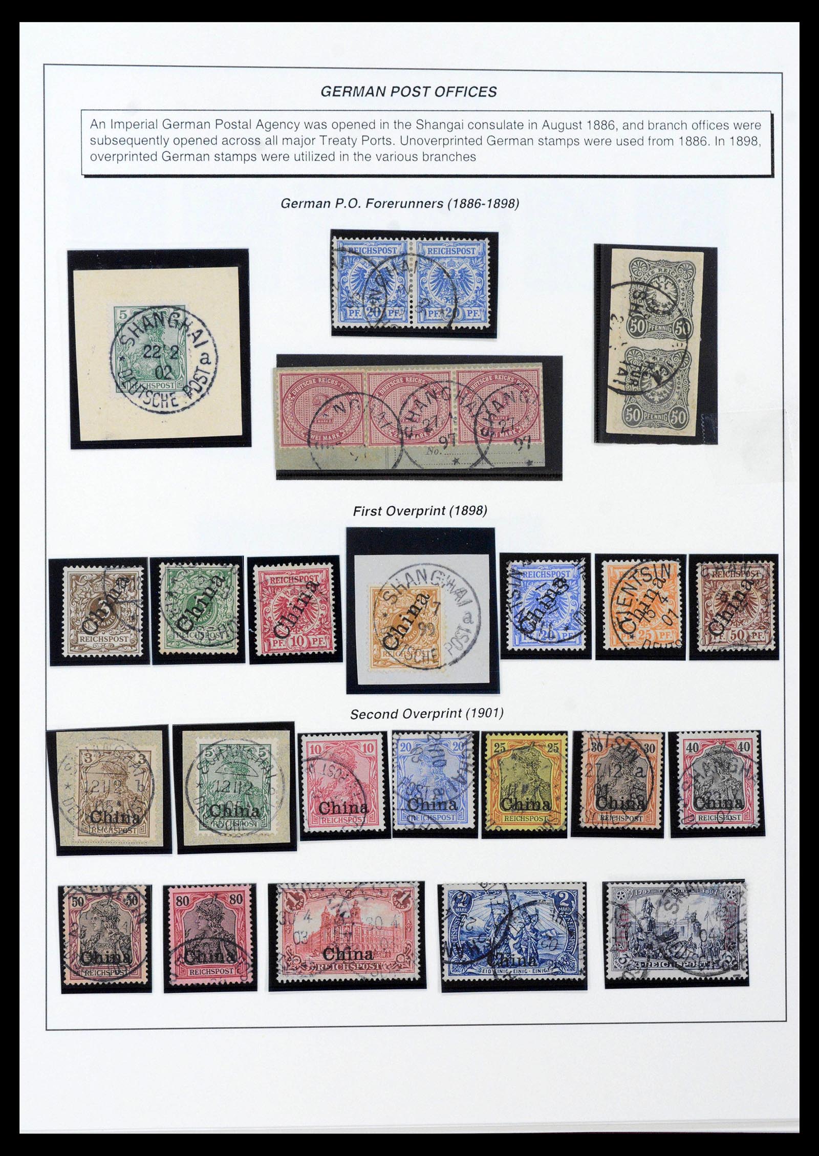 39531 0017 - Stamp collection 39531 Foreign offices in China 1862-1920.