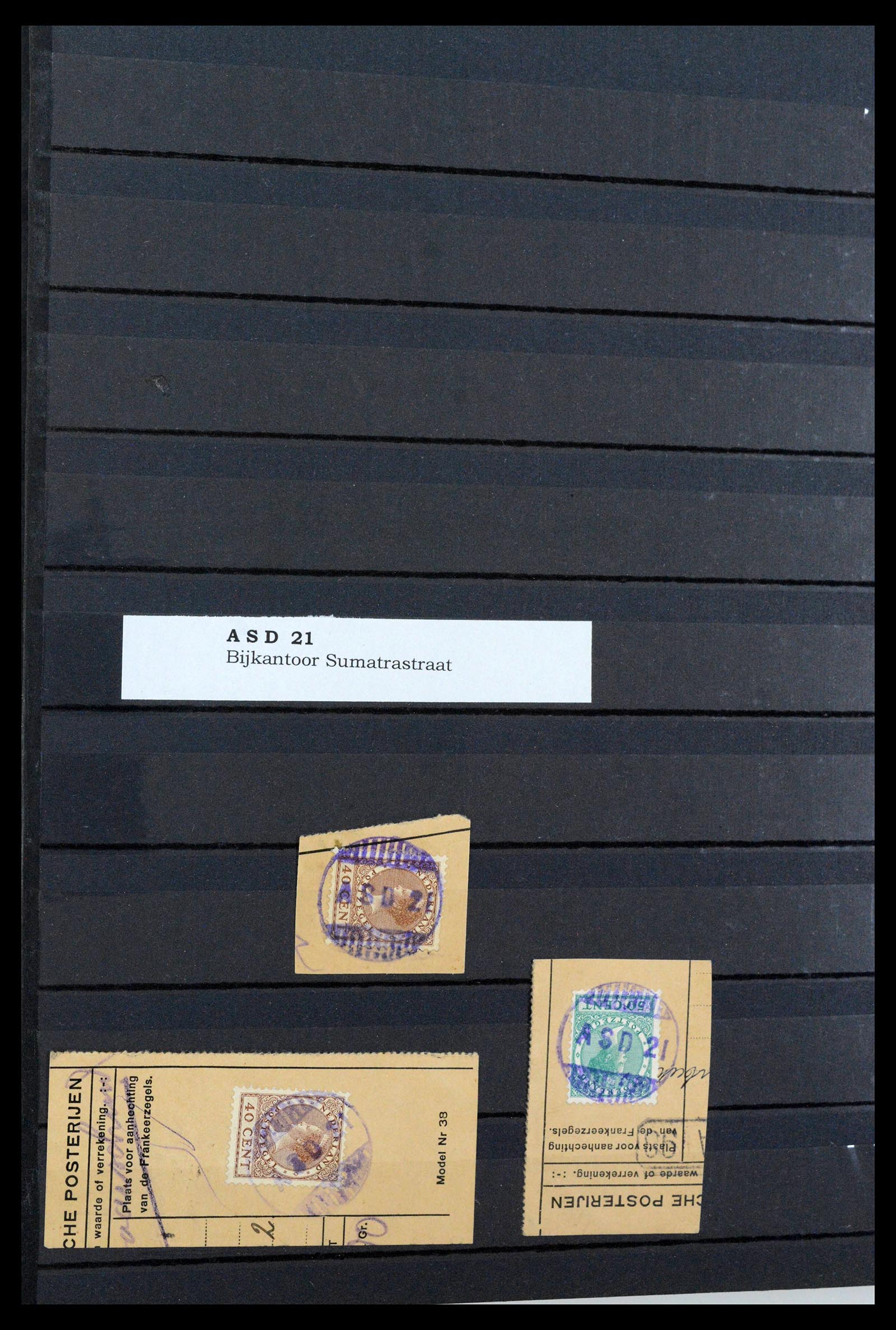 39539 0010 - Postzegelverzameling 39539 Nederland gummistempels 1925-1926.