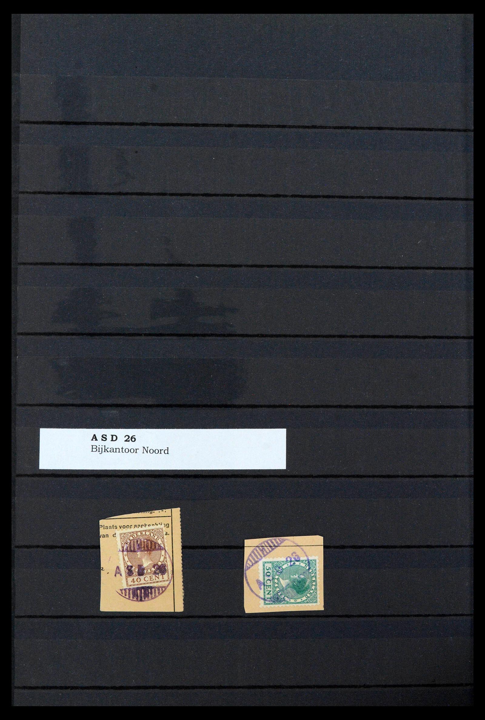 39539 0012 - Postzegelverzameling 39539 Nederland gummistempels 1925-1926.