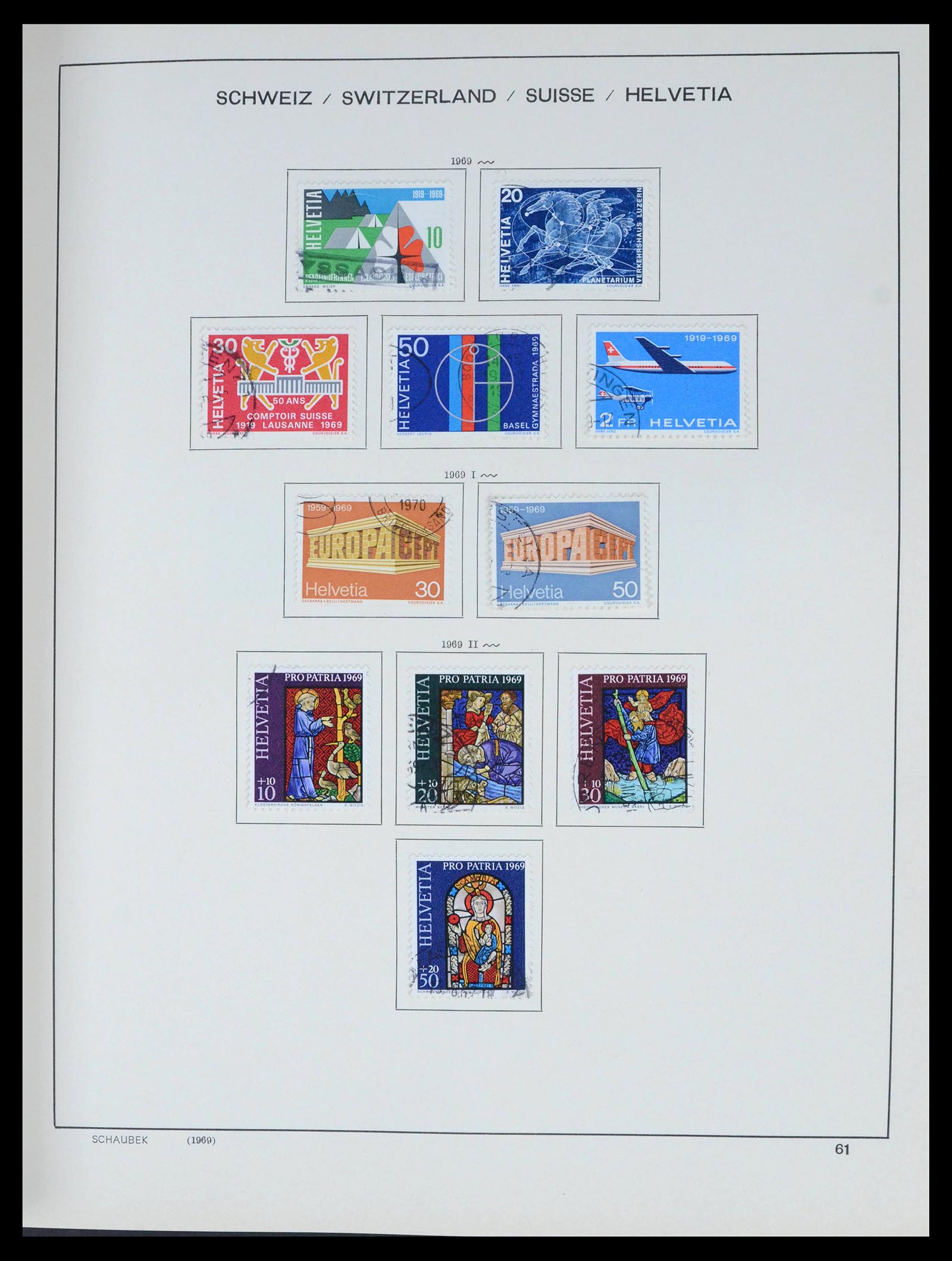 39540 0062 - Stamp collection 39540 Switzerland 1850-1982.