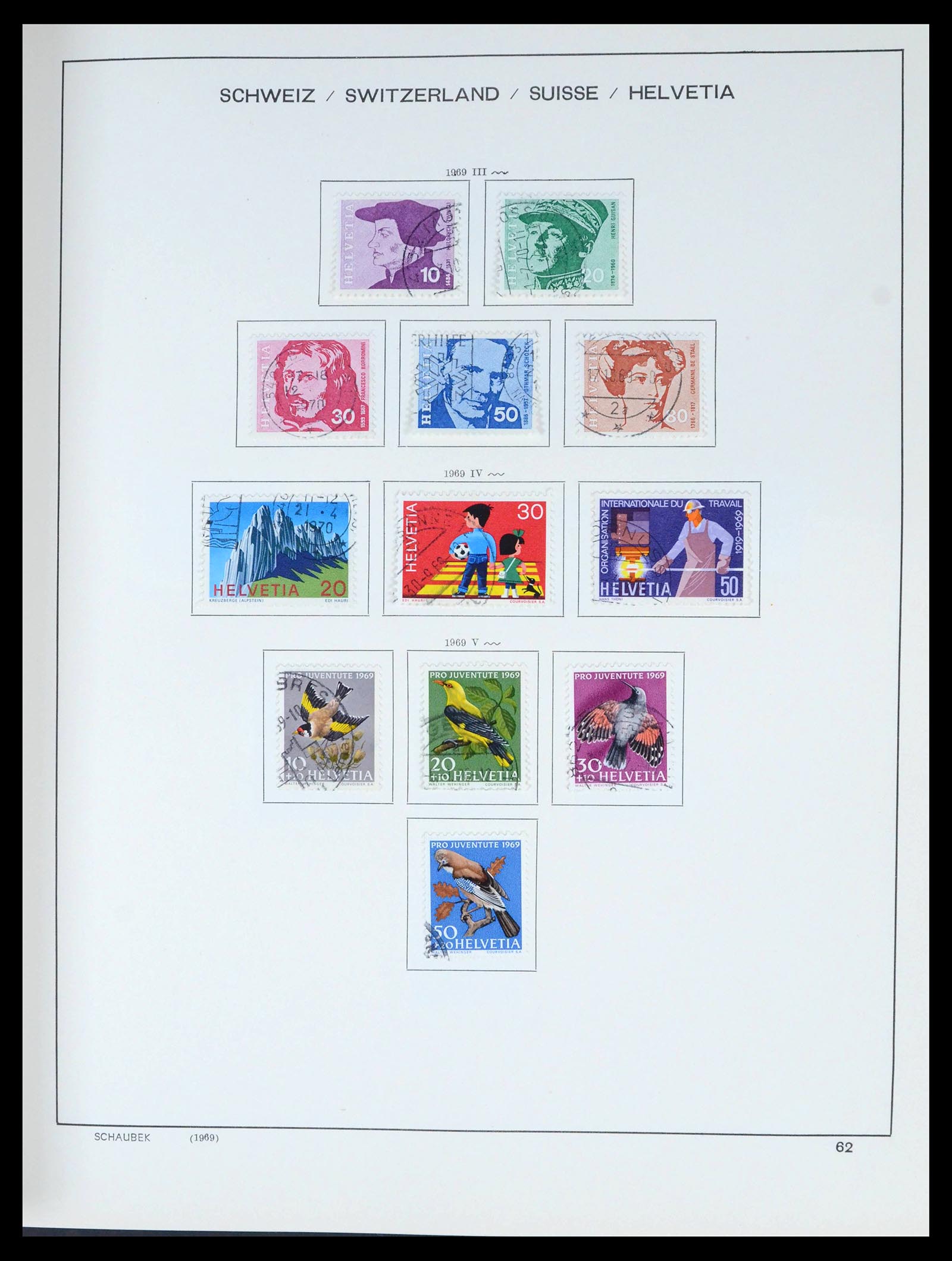 39540 0063 - Stamp collection 39540 Switzerland 1850-1982.