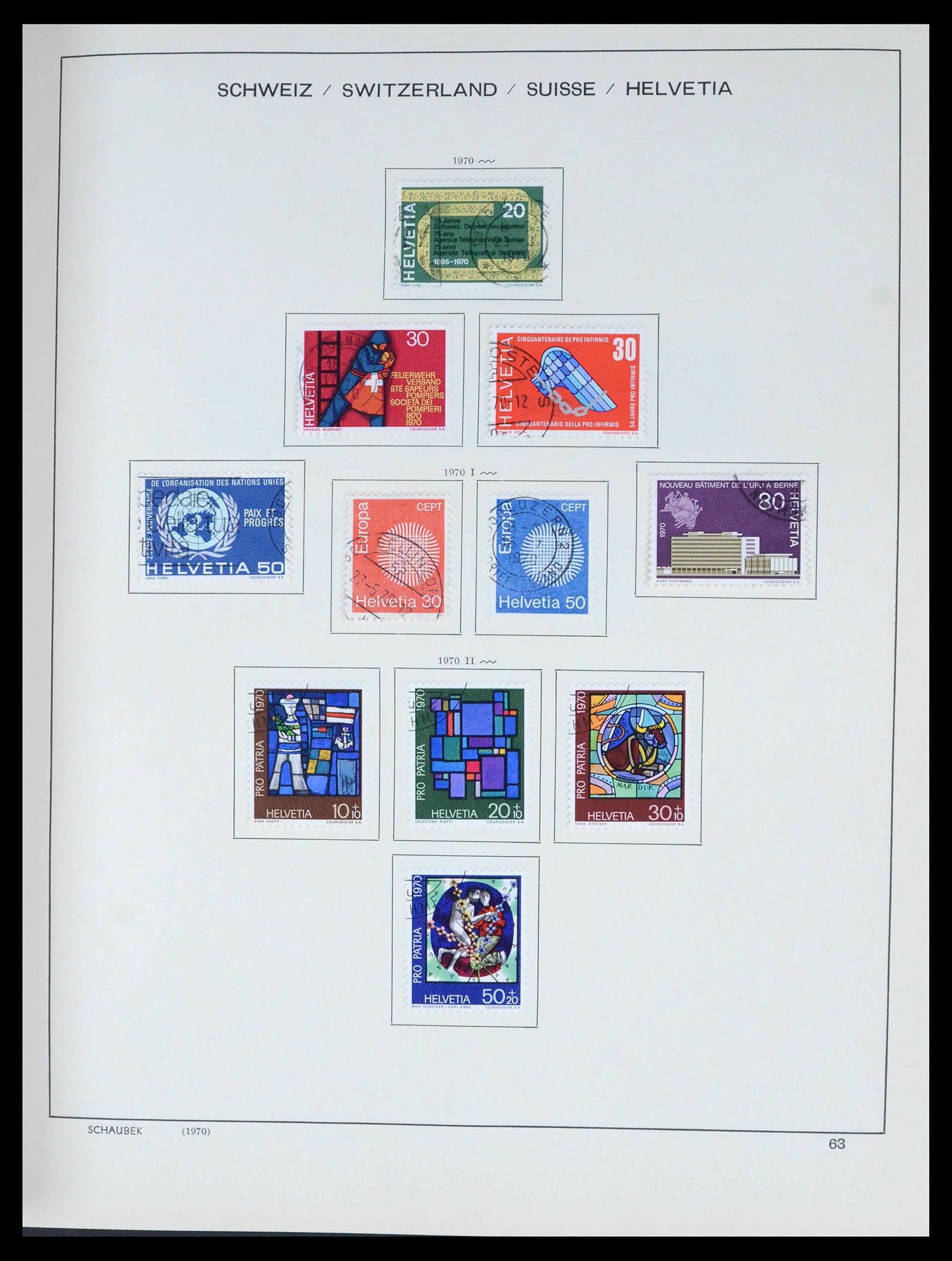 39540 0064 - Stamp collection 39540 Switzerland 1850-1982.