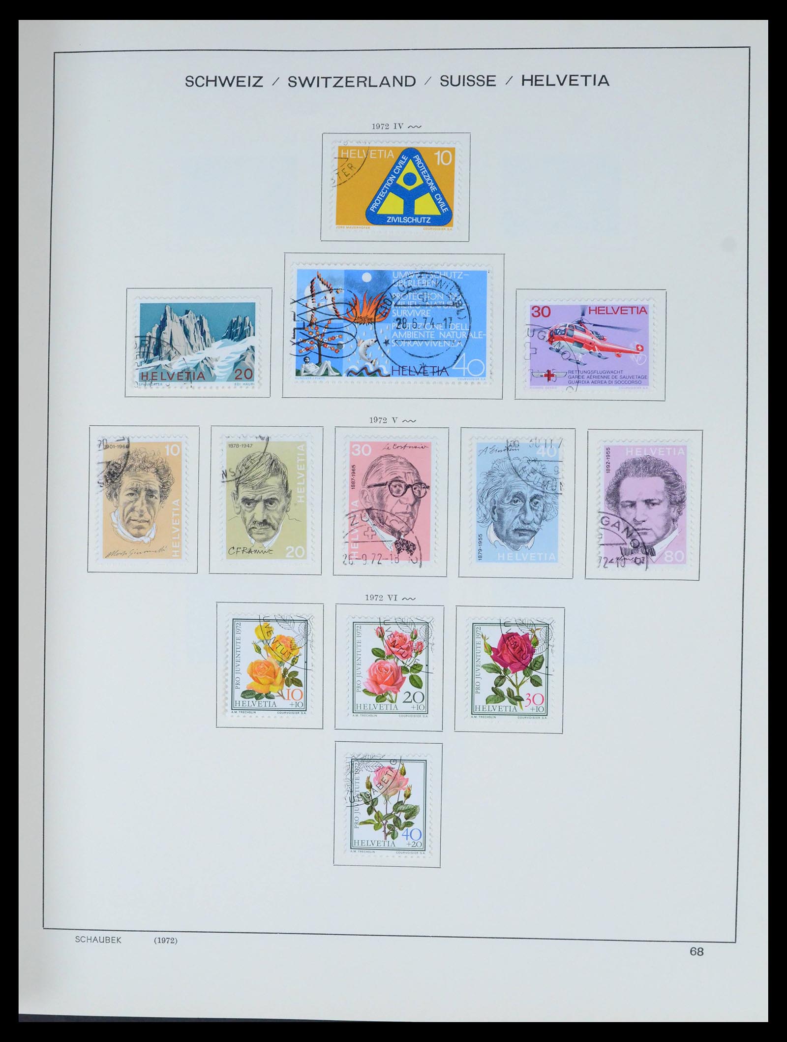 39540 0069 - Stamp collection 39540 Switzerland 1850-1982.