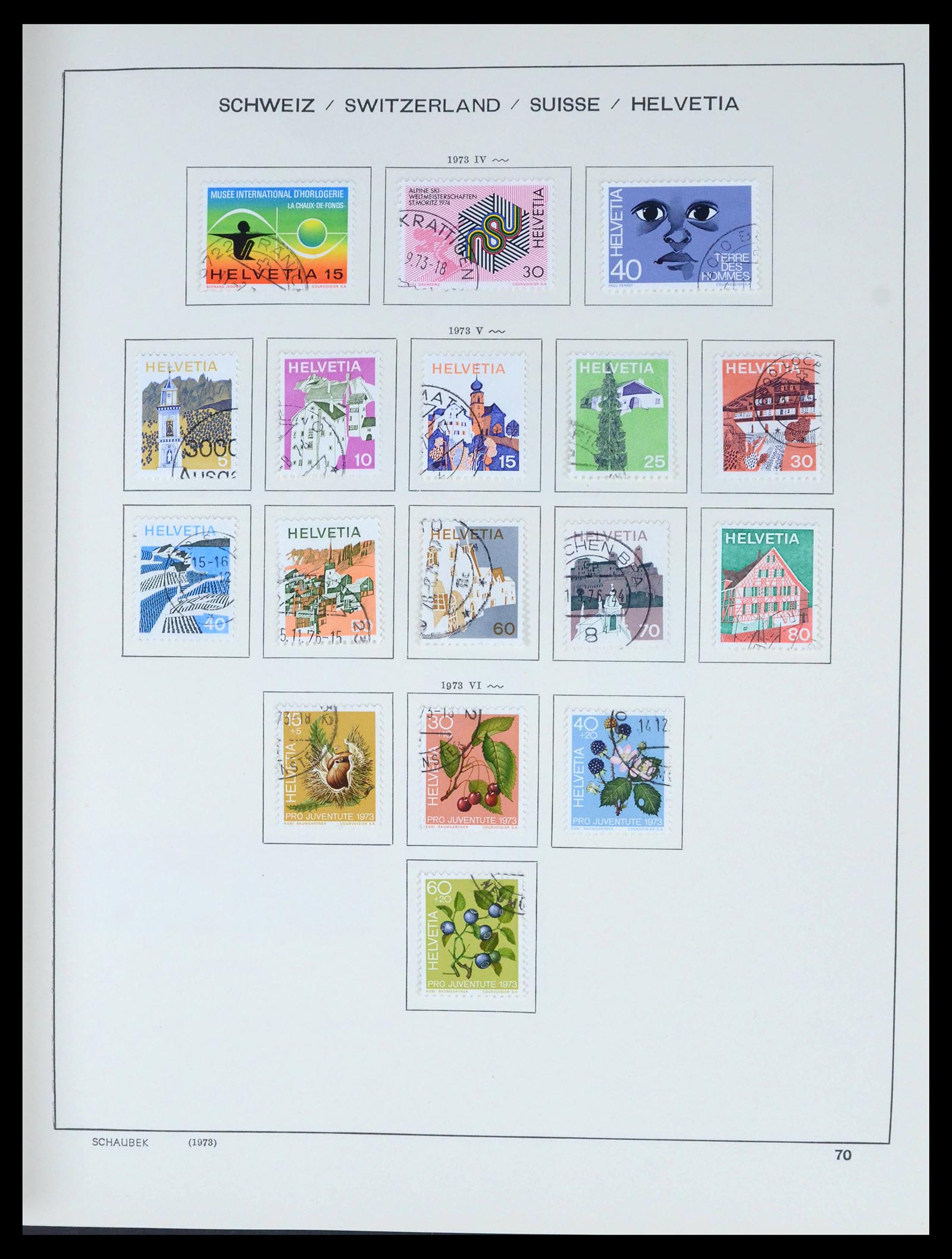 39540 0071 - Stamp collection 39540 Switzerland 1850-1982.