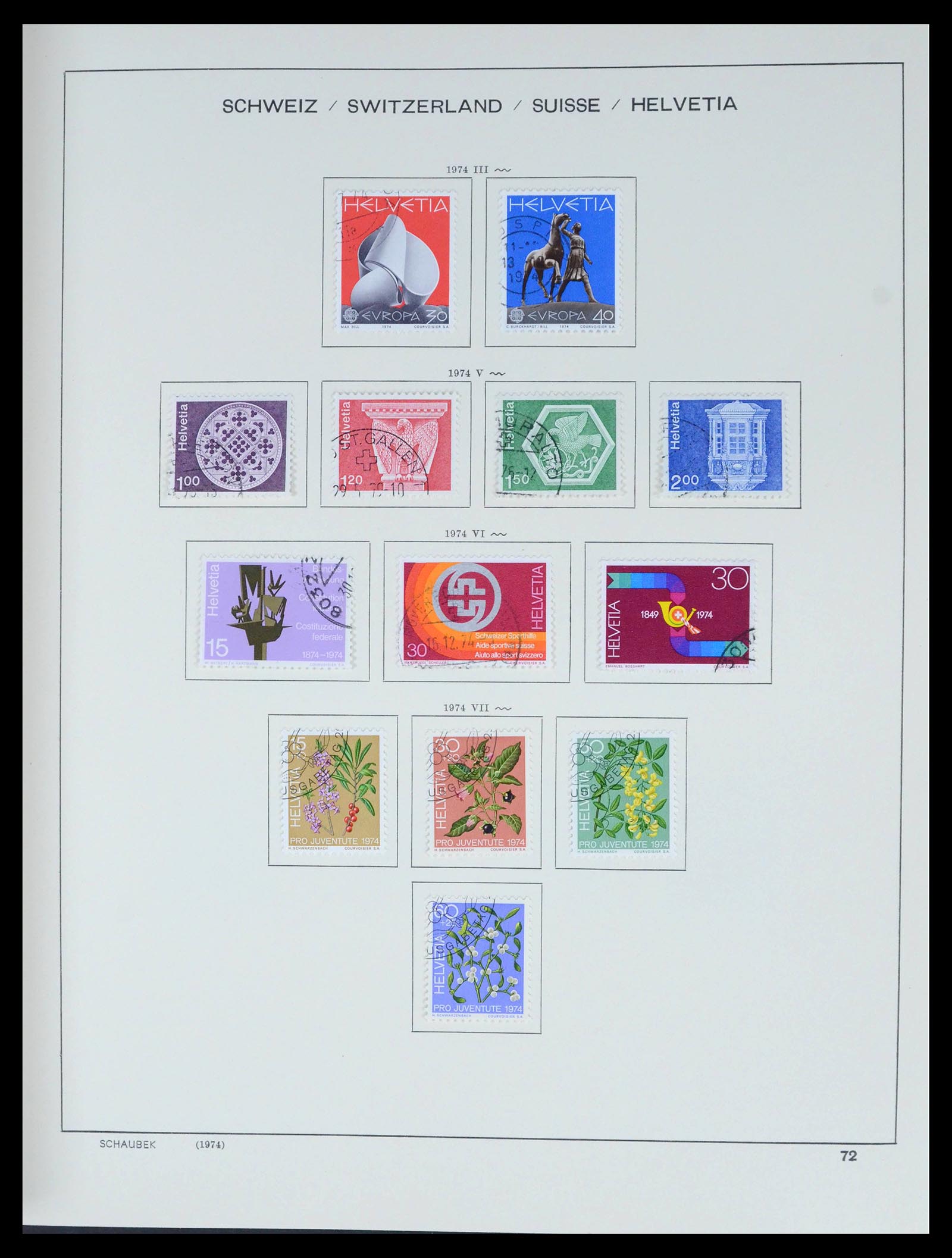 39540 0073 - Stamp collection 39540 Switzerland 1850-1982.