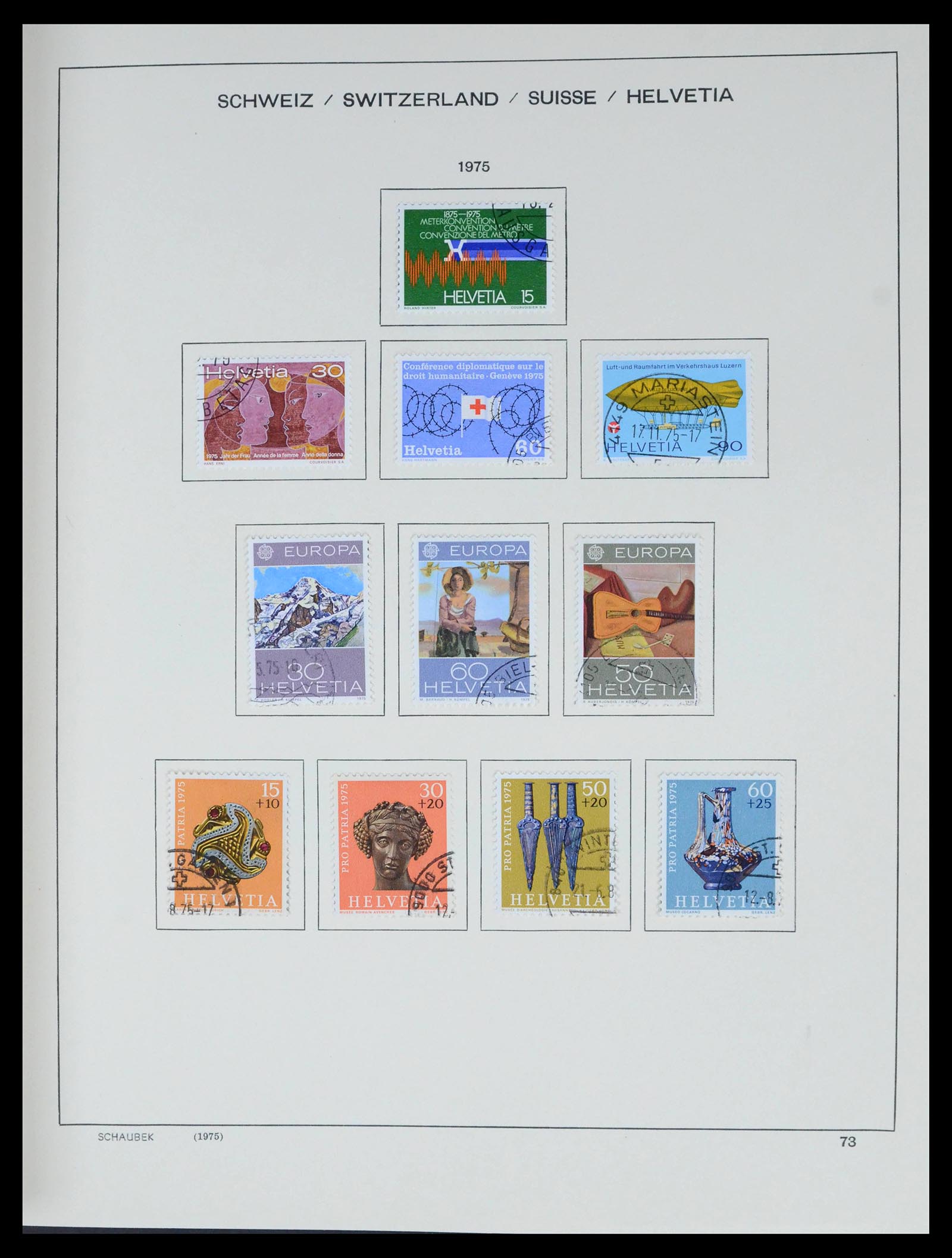 39540 0074 - Stamp collection 39540 Switzerland 1850-1982.