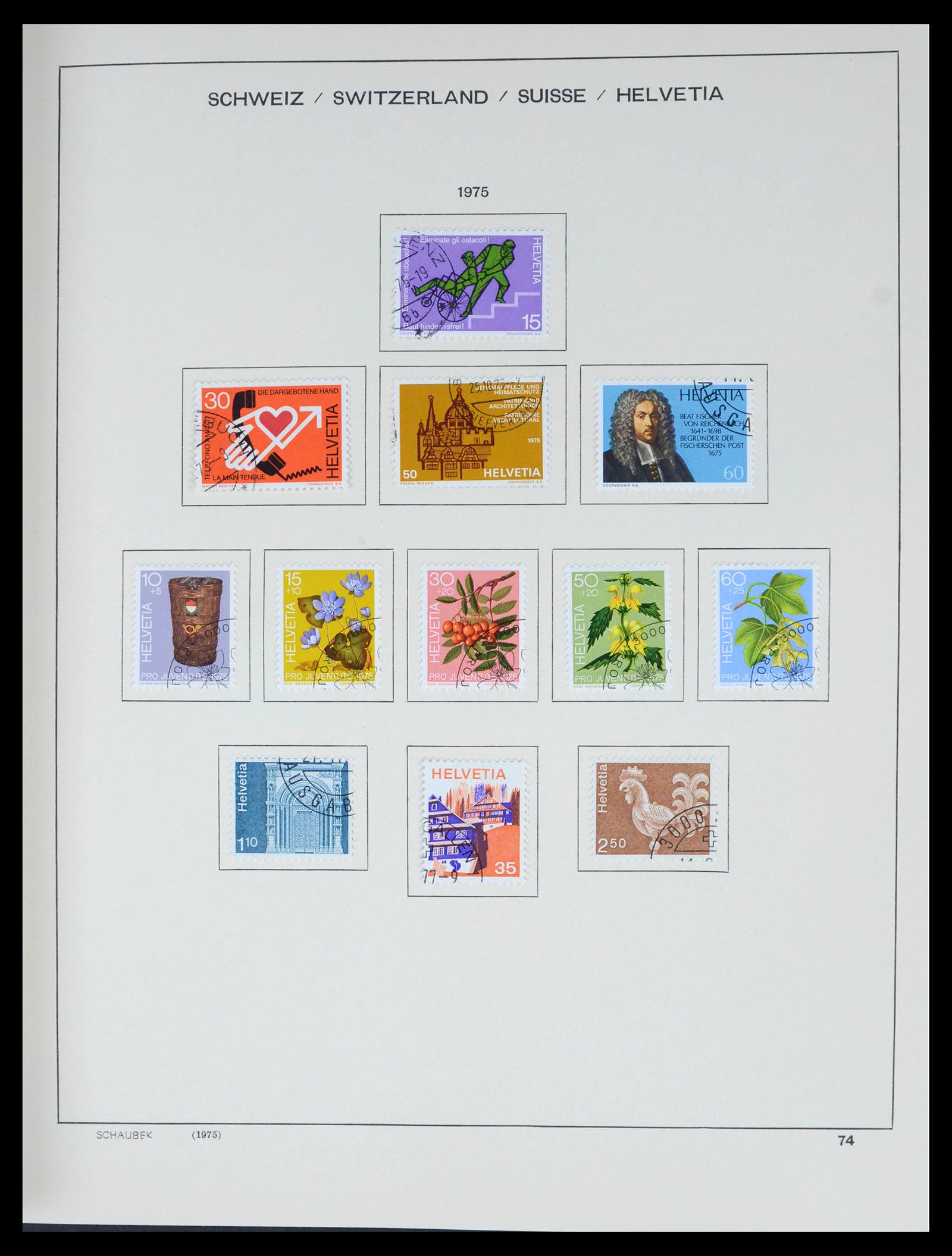 39540 0075 - Stamp collection 39540 Switzerland 1850-1982.