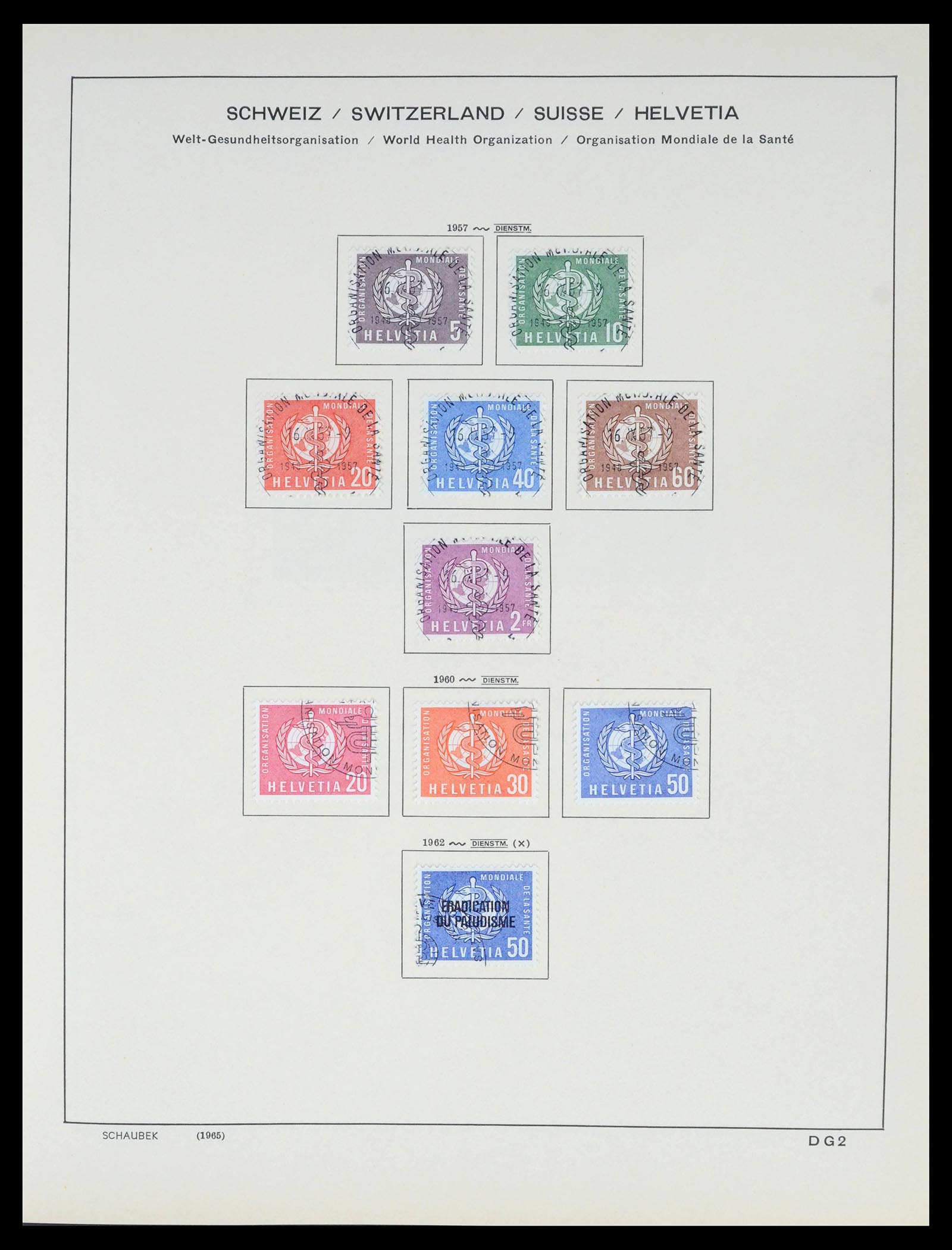 39540 0121 - Stamp collection 39540 Switzerland 1850-1982.