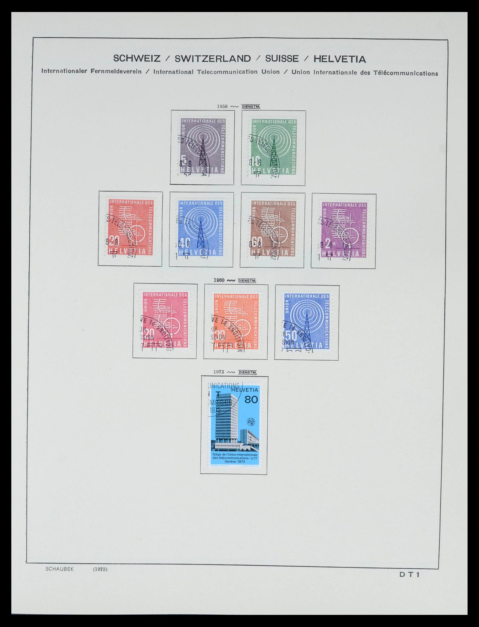 39540 0125 - Stamp collection 39540 Switzerland 1850-1982.