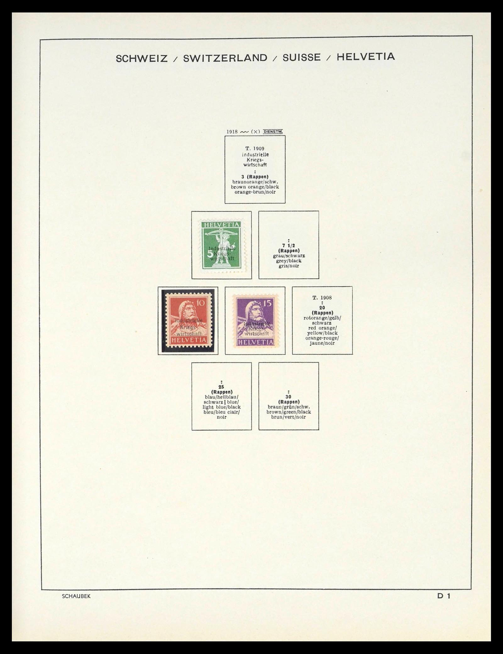 39540 0131 - Stamp collection 39540 Switzerland 1850-1982.