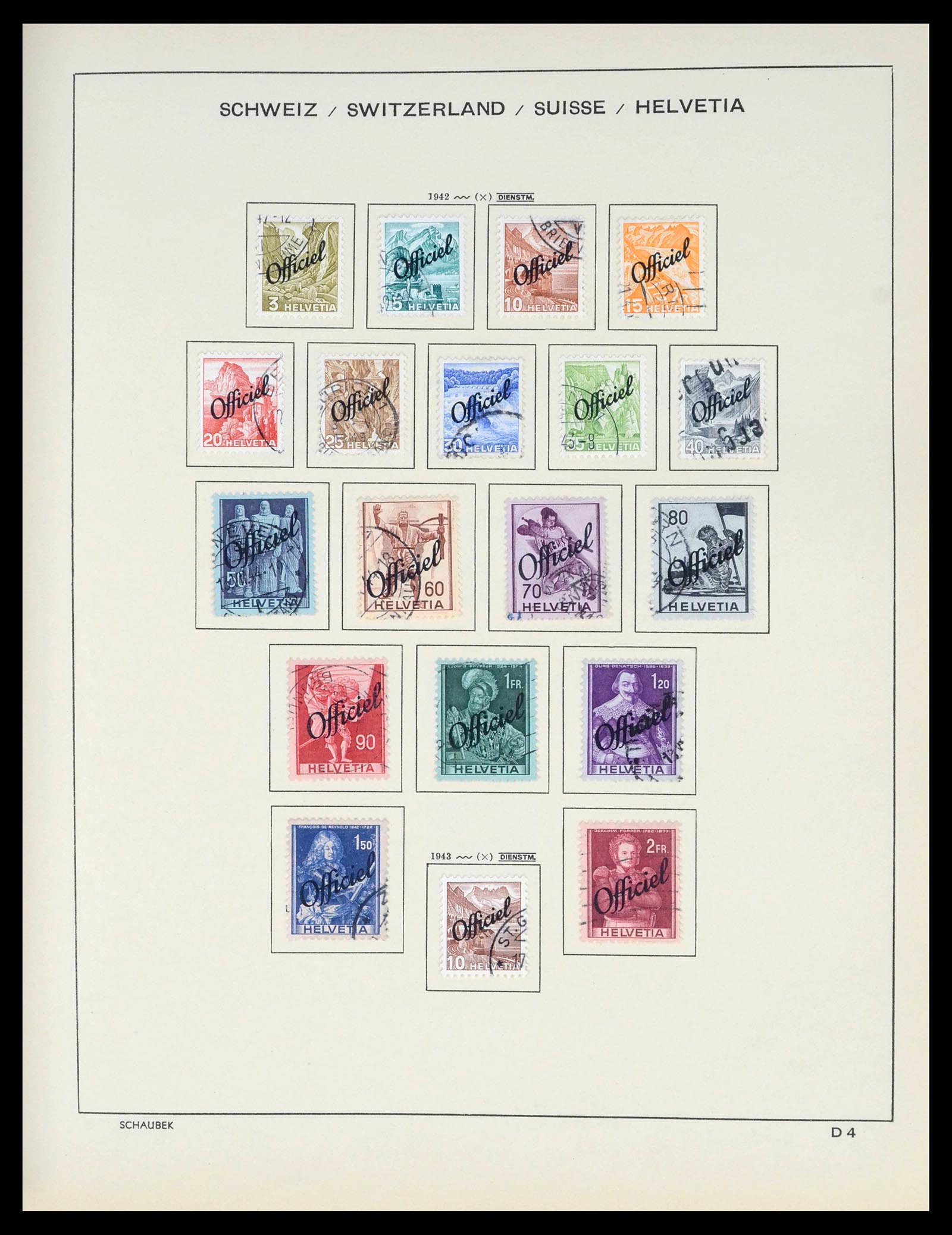 39540 0134 - Stamp collection 39540 Switzerland 1850-1982.