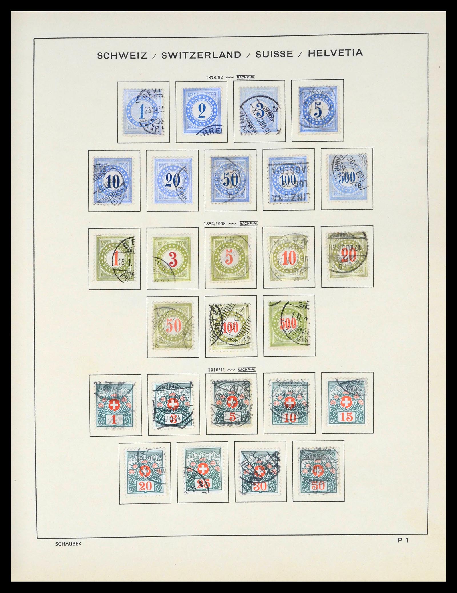 39540 0136 - Stamp collection 39540 Switzerland 1850-1982.