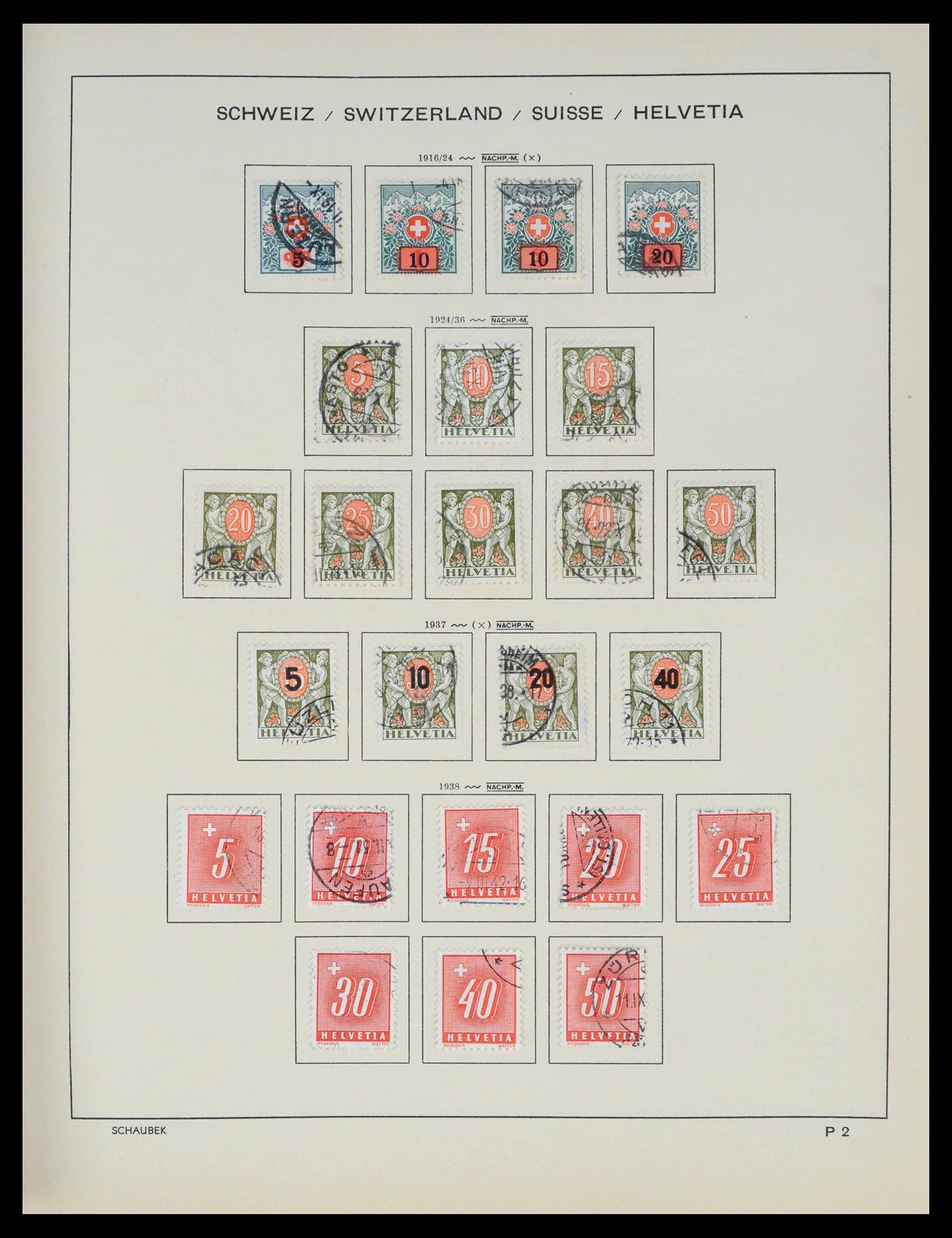 39540 0138 - Stamp collection 39540 Switzerland 1850-1982.