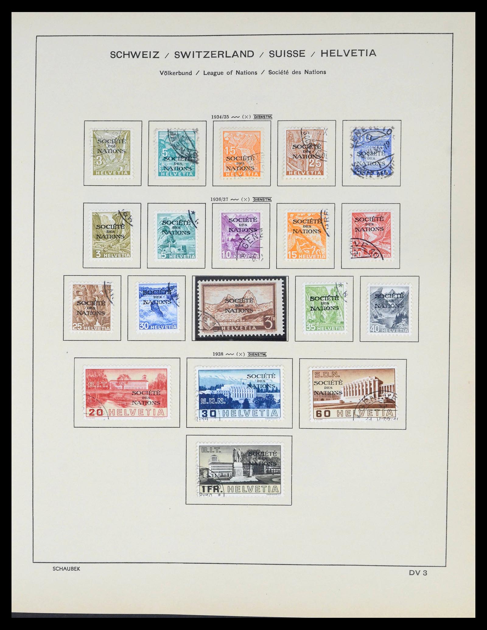 39540 0143 - Stamp collection 39540 Switzerland 1850-1982.