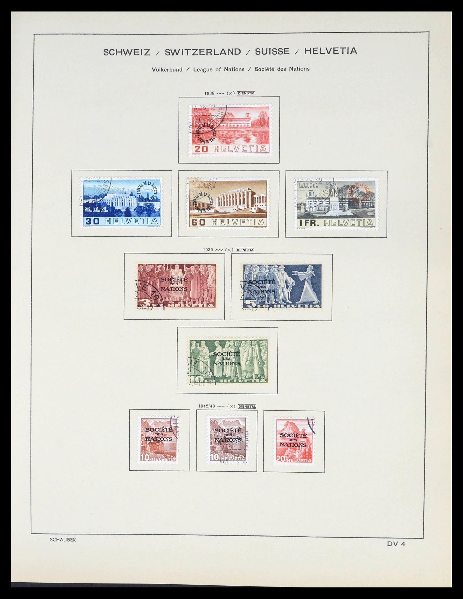 39540 0144 - Stamp collection 39540 Switzerland 1850-1982.