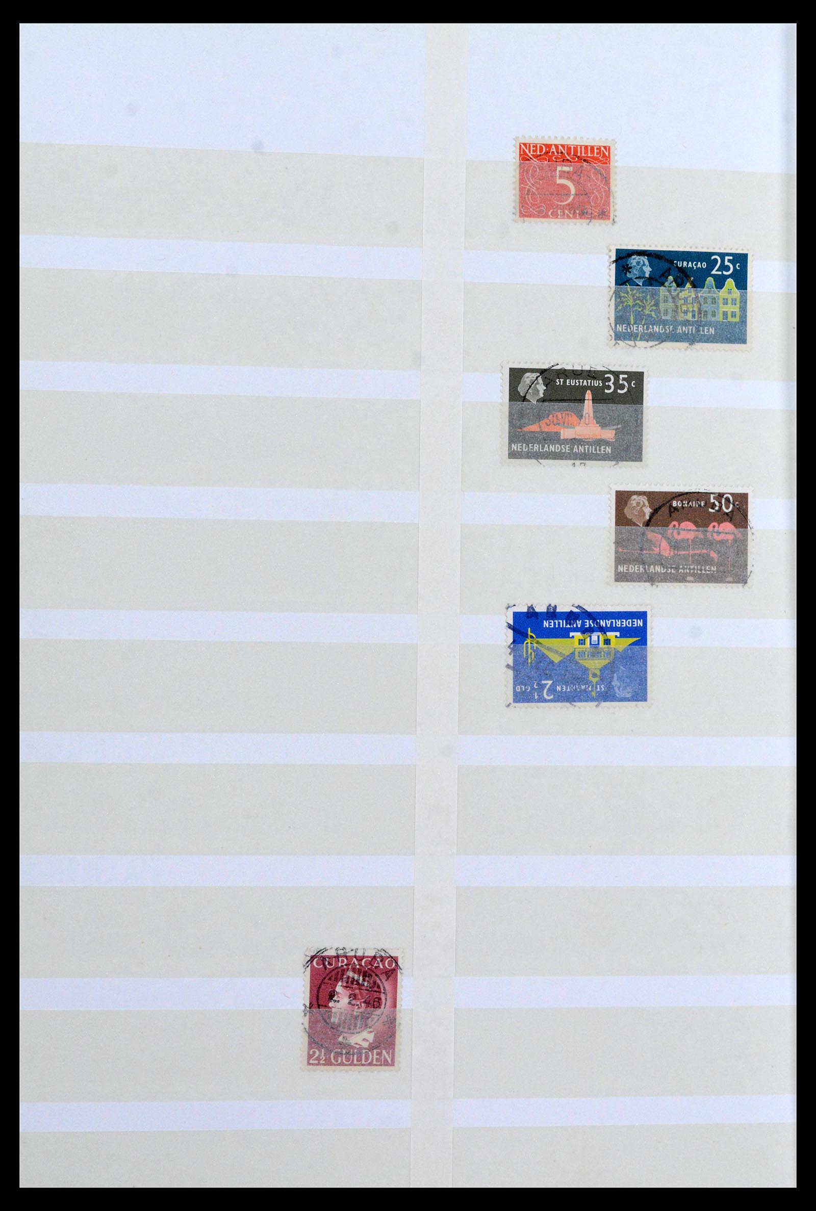 39541 0003 - Postzegelverzameling 39541 Curaçao/Antillen stempels 1873-1970.