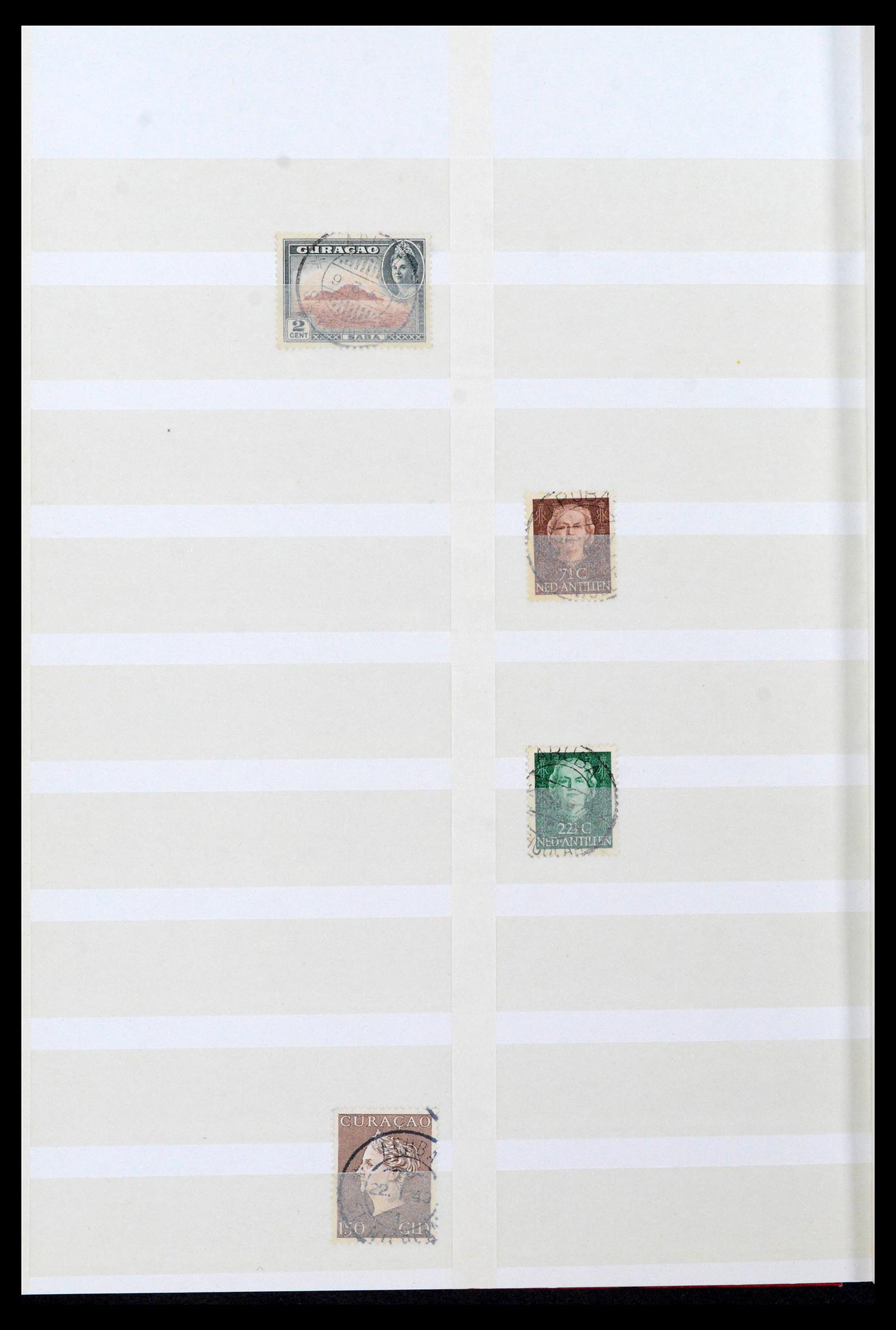 39541 0013 - Postzegelverzameling 39541 Curaçao/Antillen stempels 1873-1970.