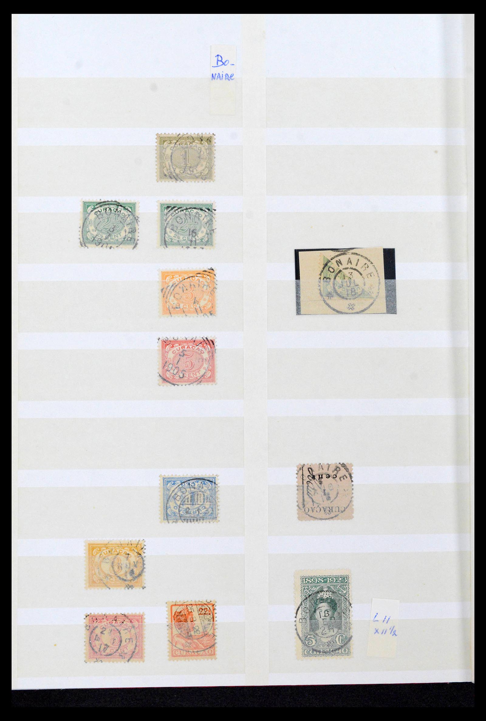 39541 0017 - Postzegelverzameling 39541 Curaçao/Antillen stempels 1873-1970.