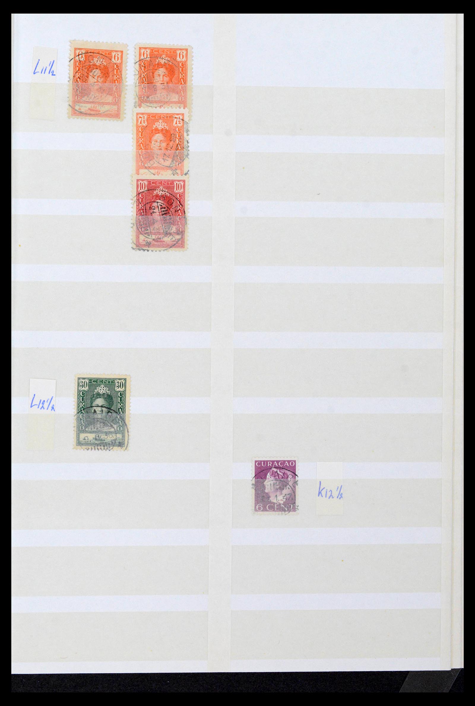 39541 0018 - Postzegelverzameling 39541 Curaçao/Antillen stempels 1873-1970.