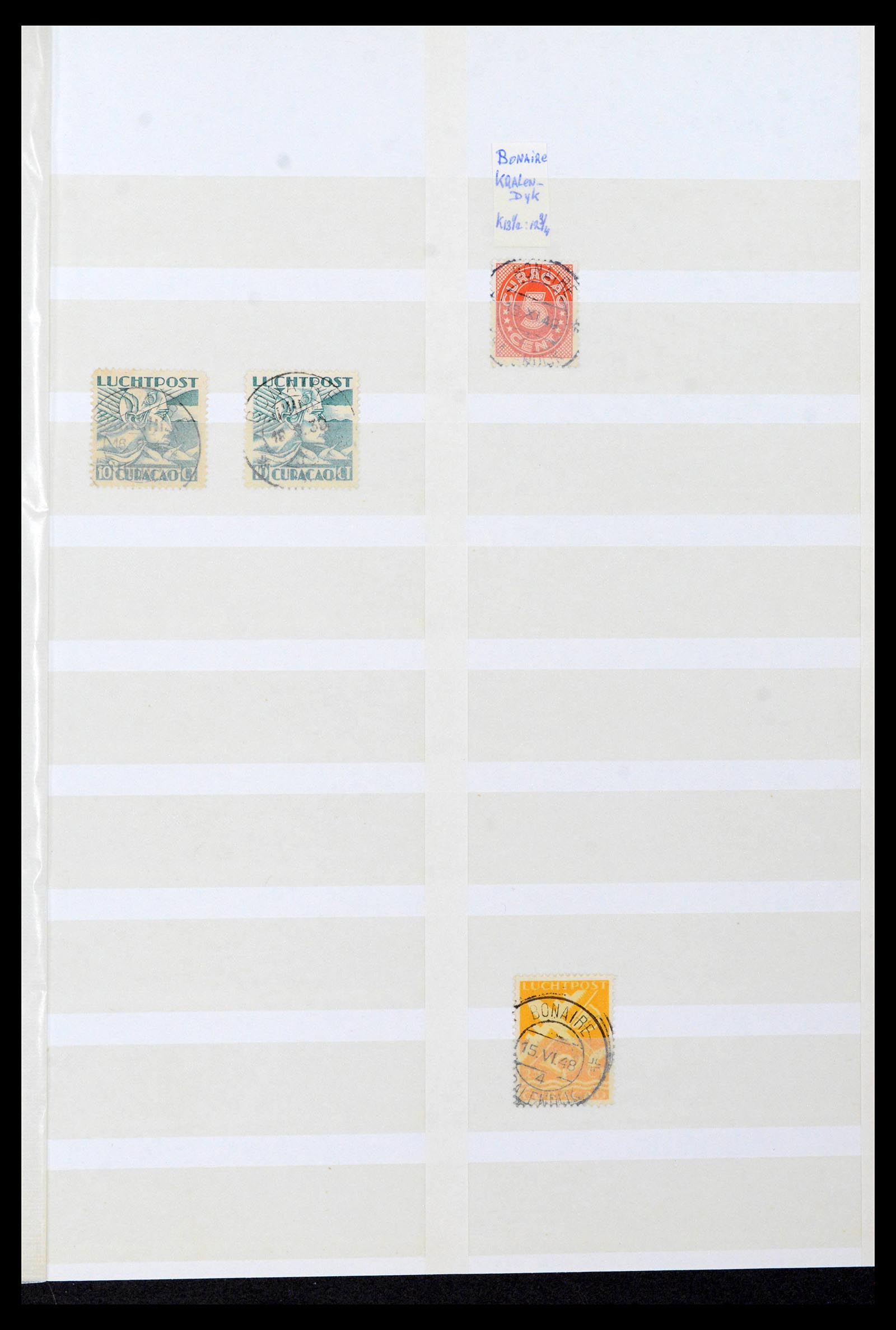 39541 0020 - Postzegelverzameling 39541 Curaçao/Antillen stempels 1873-1970.