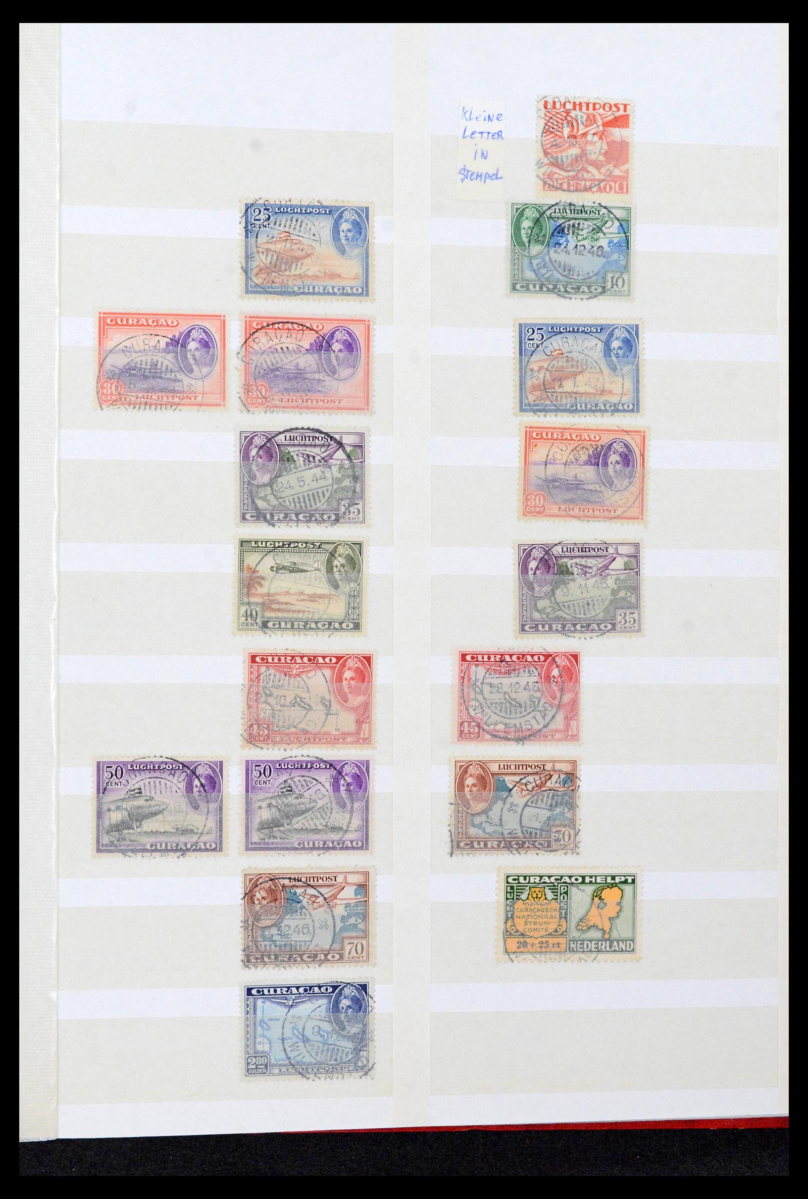 39541 0044 - Postzegelverzameling 39541 Curaçao/Antillen stempels 1873-1970.
