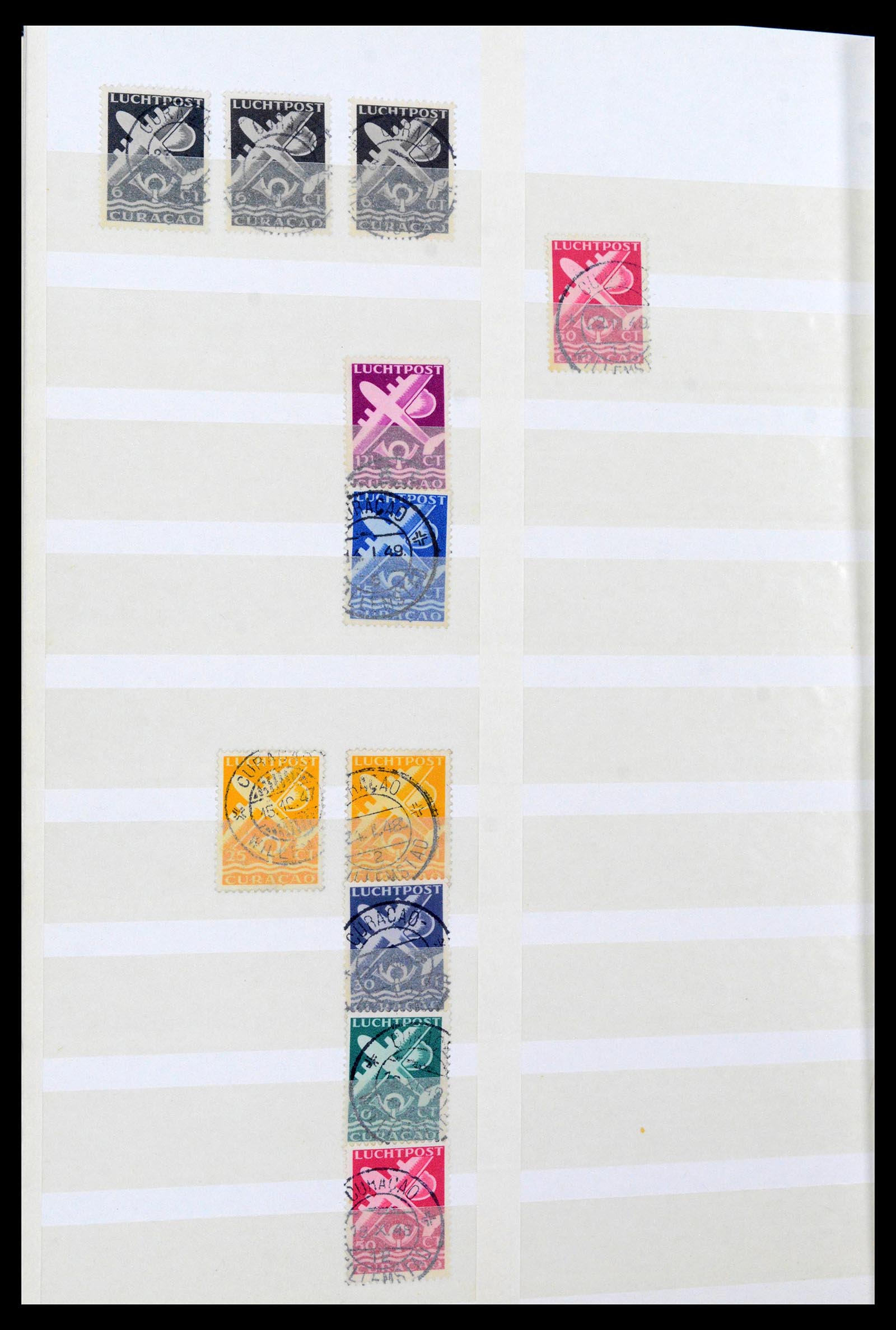 39541 0045 - Postzegelverzameling 39541 Curaçao/Antillen stempels 1873-1970.