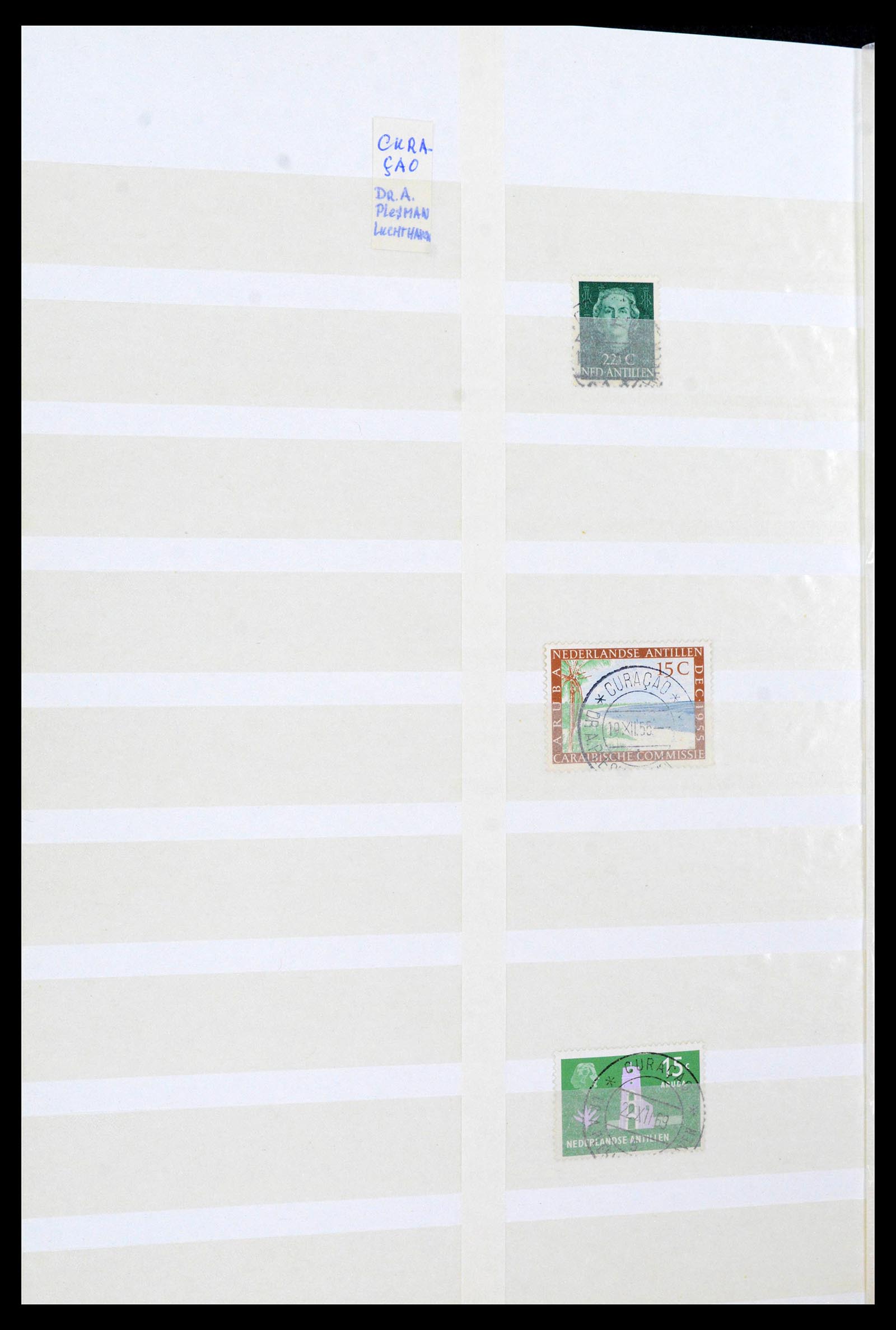 39541 0047 - Postzegelverzameling 39541 Curaçao/Antillen stempels 1873-1970.