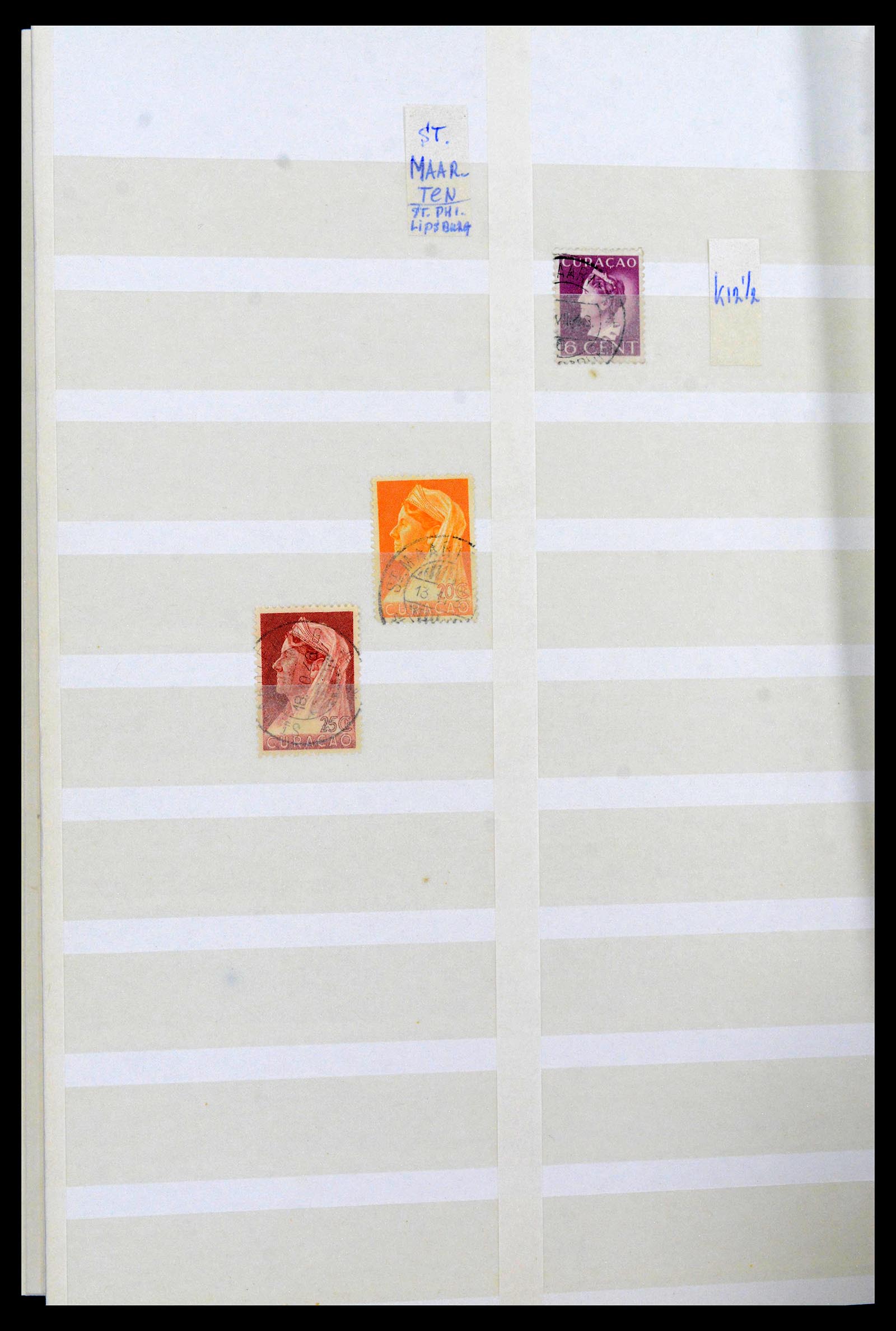 39541 0050 - Postzegelverzameling 39541 Curaçao/Antillen stempels 1873-1970.
