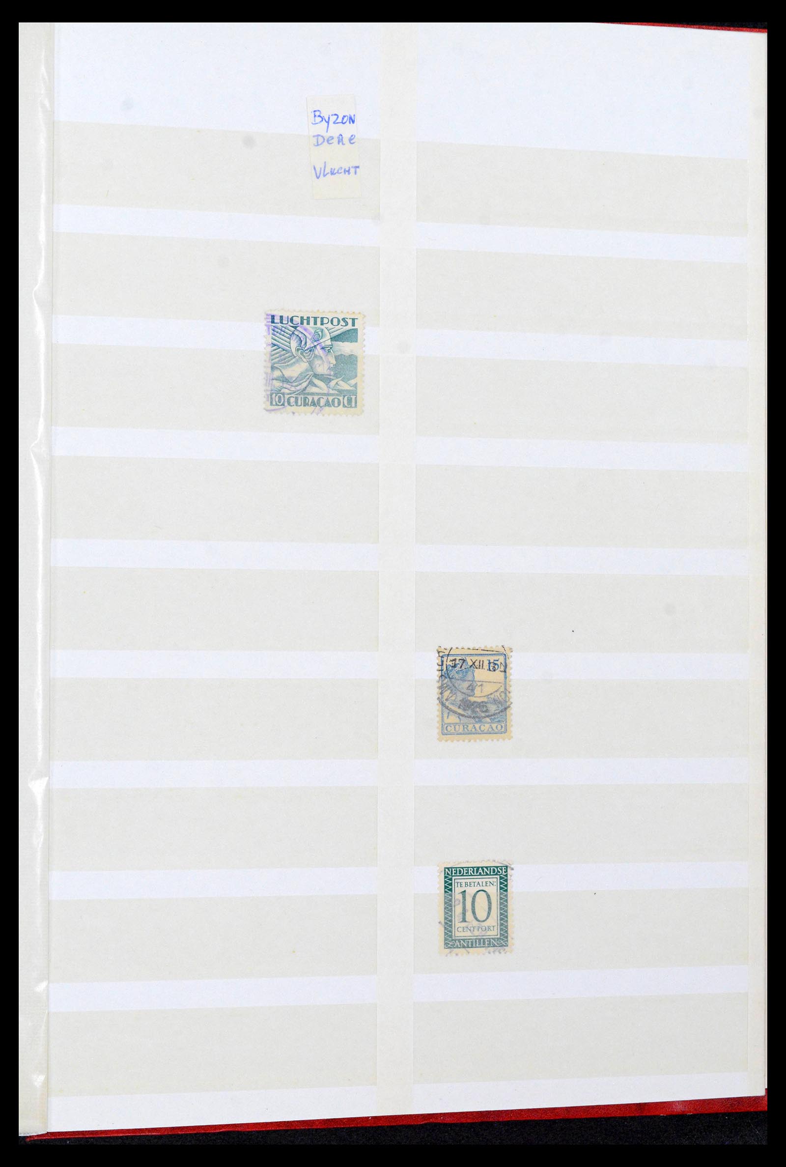39541 0055 - Postzegelverzameling 39541 Curaçao/Antillen stempels 1873-1970.