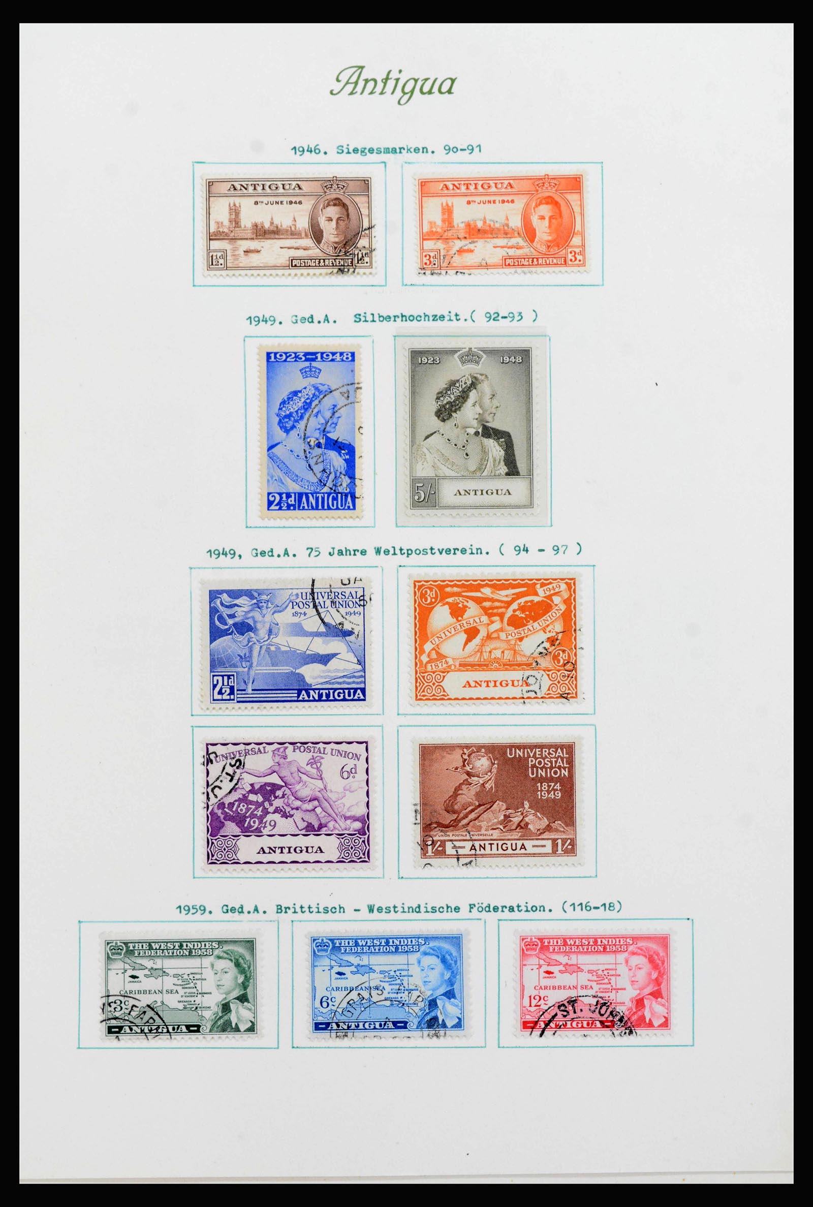 39546 0001 - Stamp collection 39546 British Colonies in the Caribean 1937-1978.