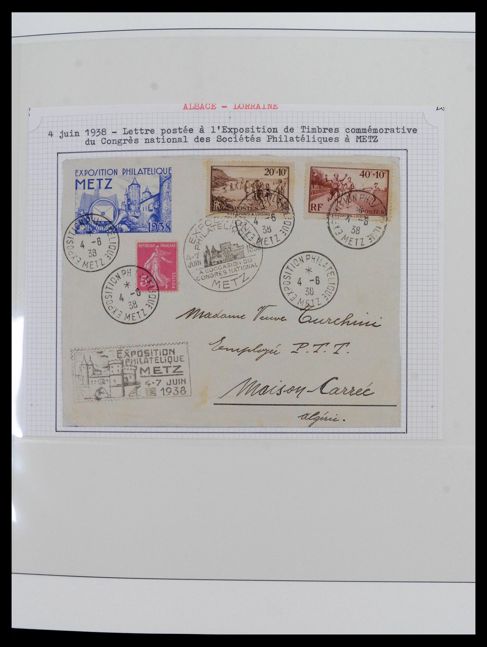 39547 0020 - Stamp collection 39547 World covers 1789-1960.