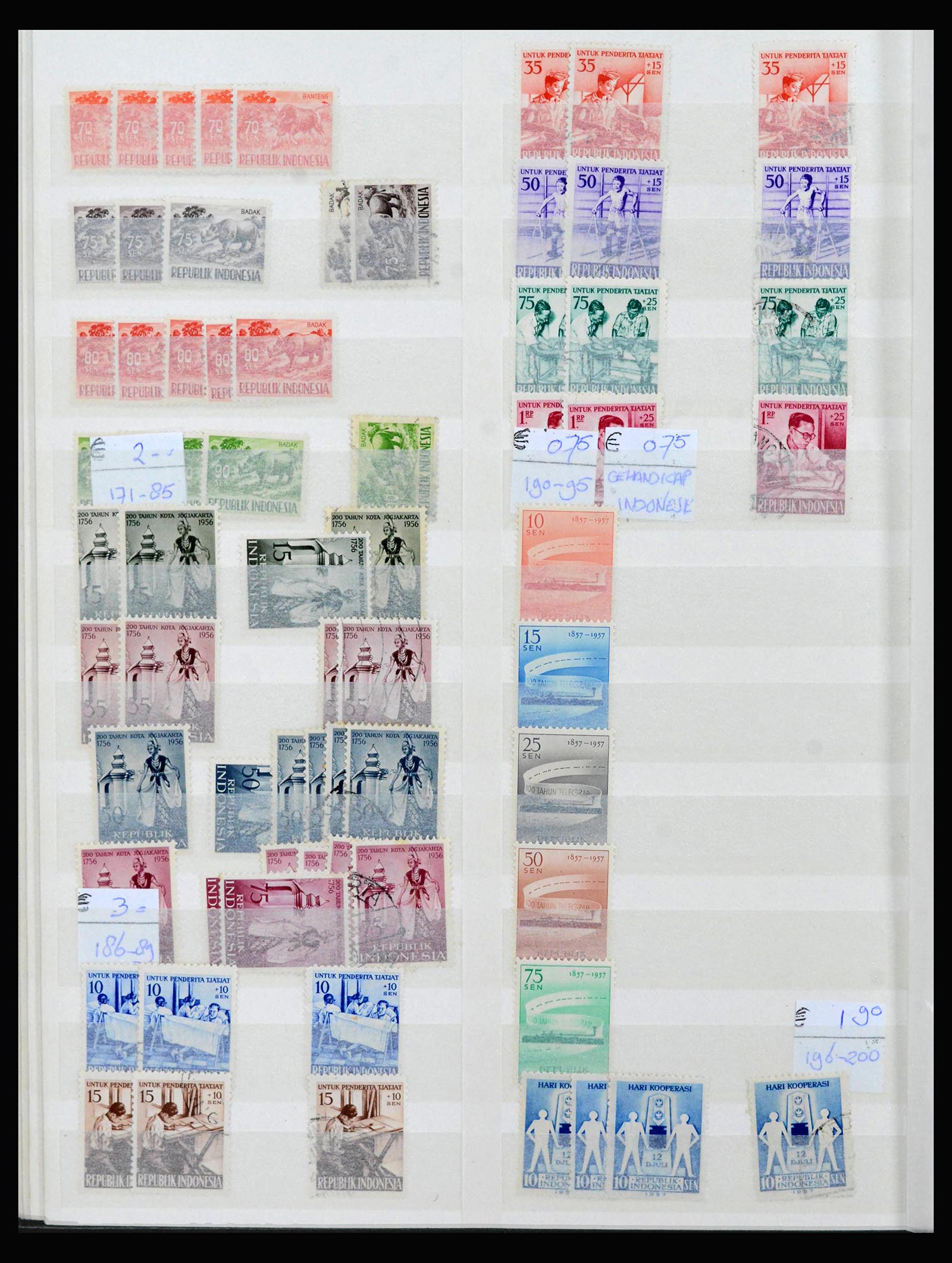 39553 0010 - Stamp collection 39553 Indonesia 1949-2014.